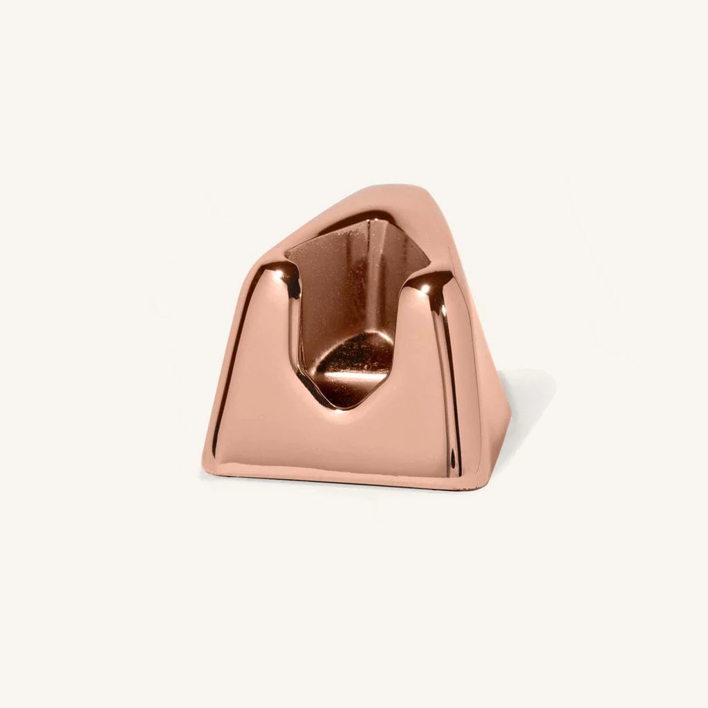 Pivoting Head Stainless Steel Razor Stand - Leaf - Image 4