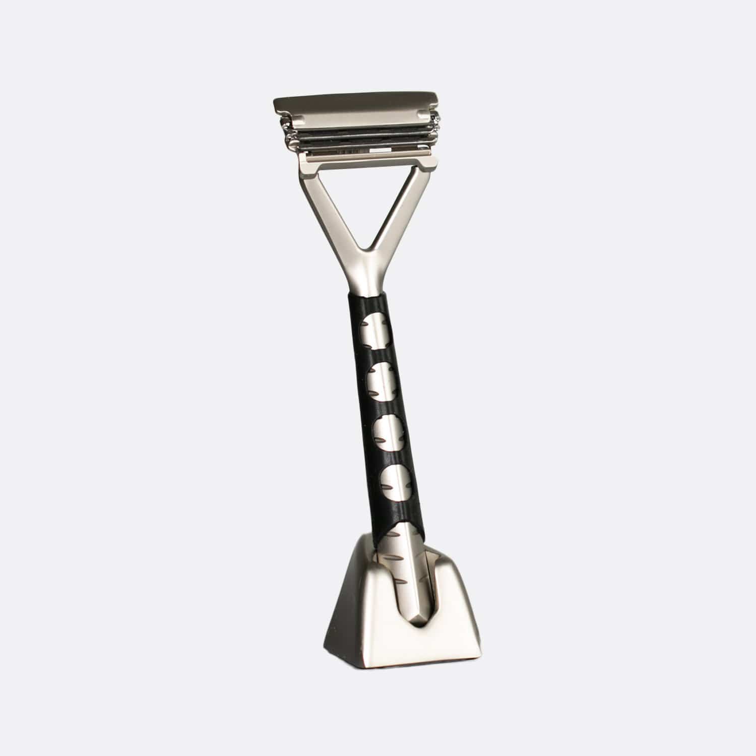 Grip Sleeve For Pivoting Head Stainless Steel Razor - Image 3