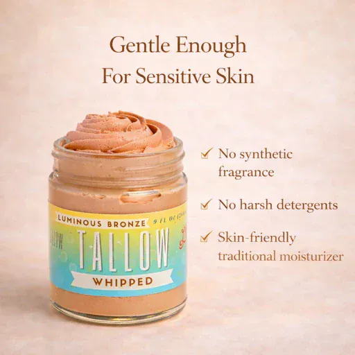 Luminous Bronze Whipped Tallow Body Butter with Mica - Image 8