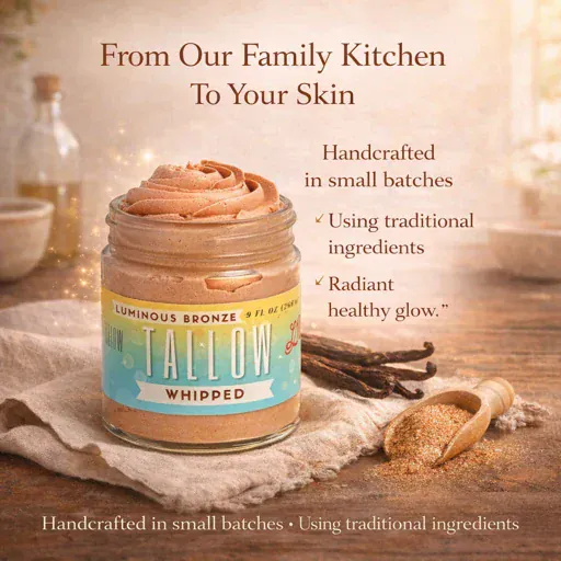Luminous Bronze Whipped Tallow Body Butter with Mica - Image 9