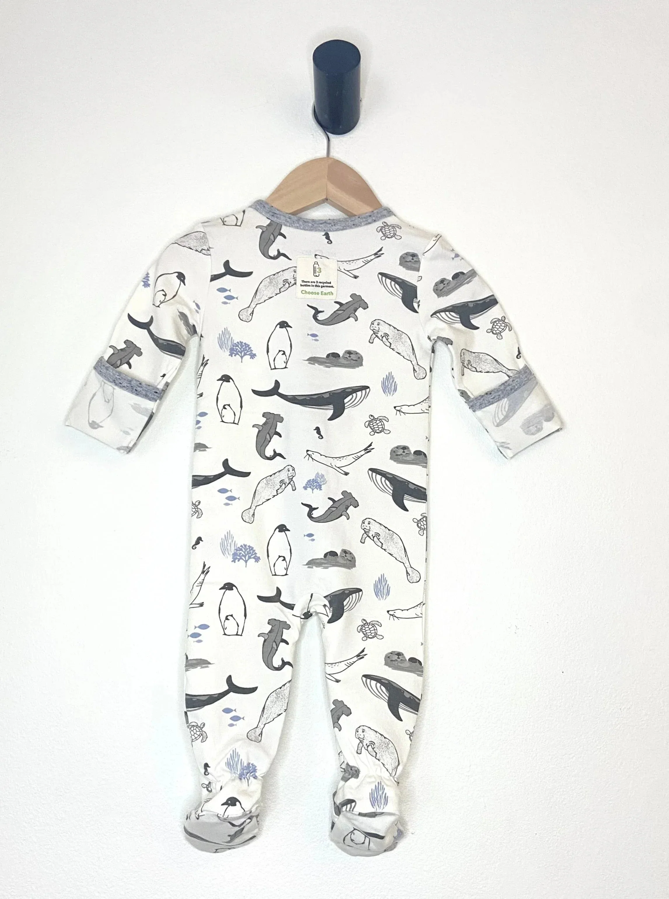 Marine Life Footie – Made from Eco-Friendly Fabric - Image 3