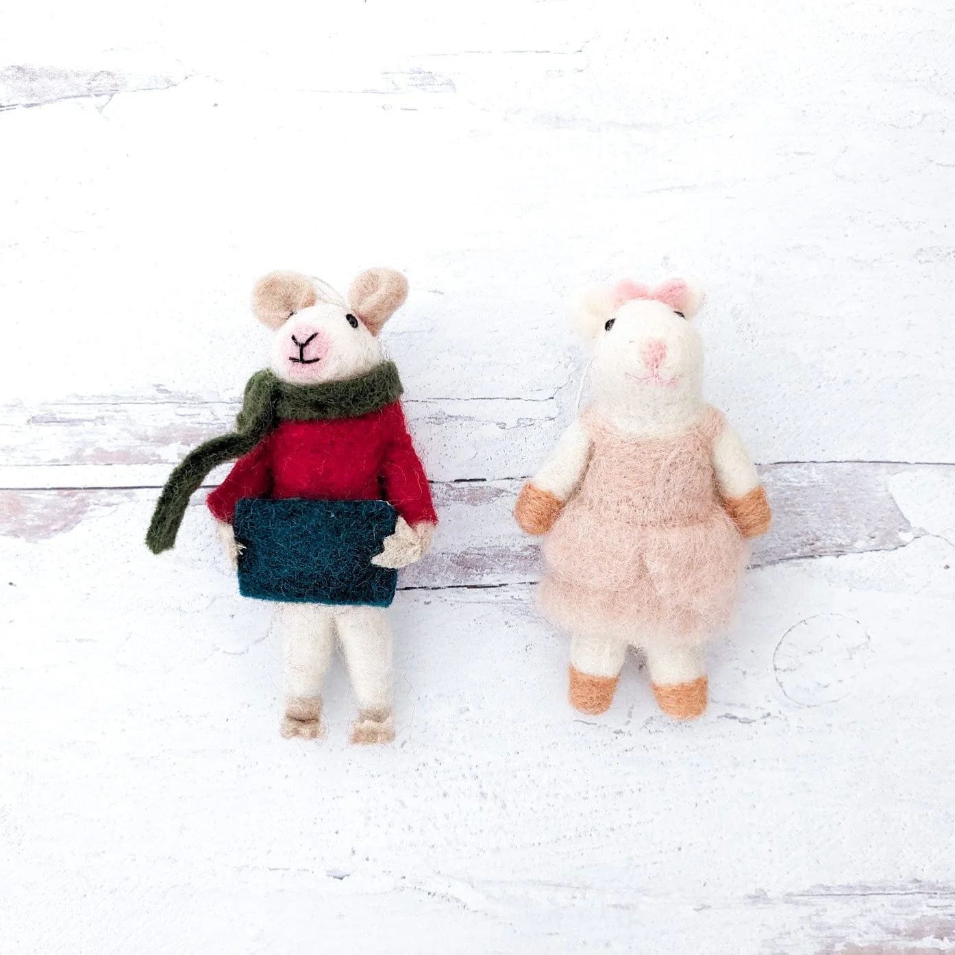 Millie and Nelson Mouse Eco Ornaments - Image 2