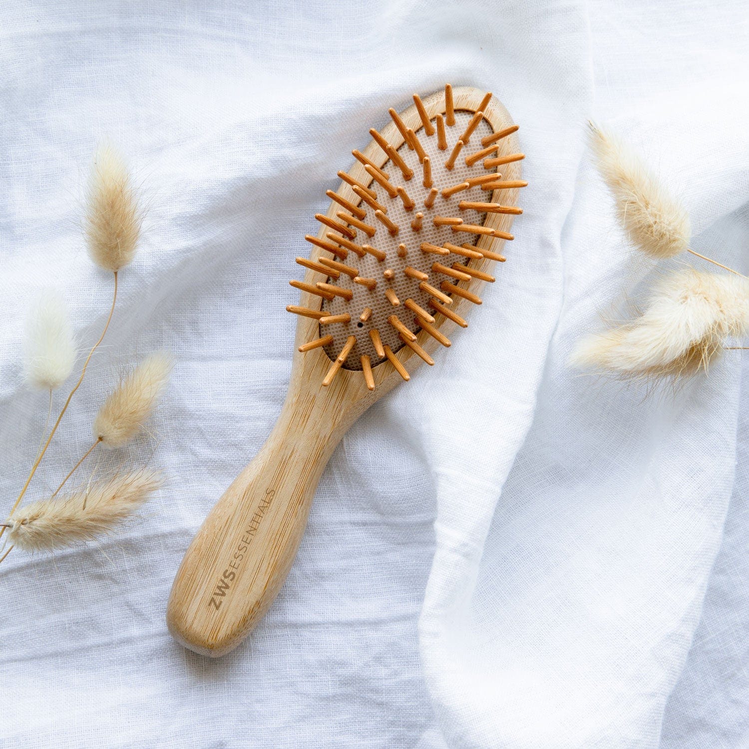 Mini Bamboo Hair Brush - Zero Waste Hair Brush, 100% Bamboo, Plastic Free, Compostable - Image 4