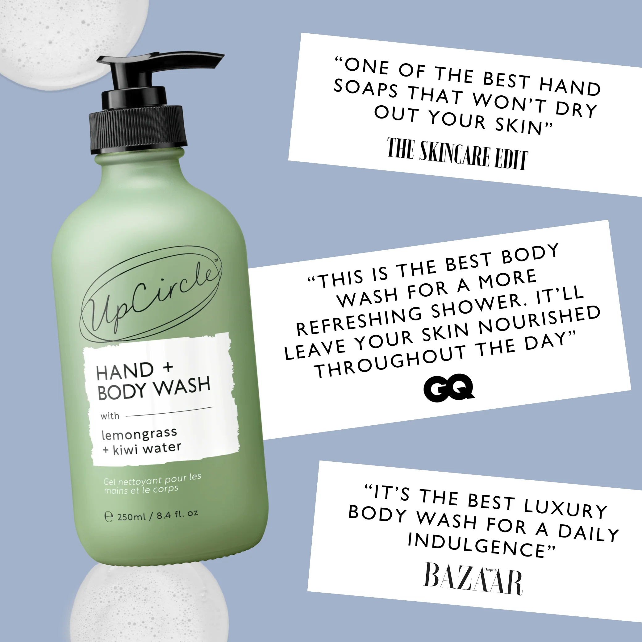 Natural Hand & Body Wash with Lemongrass - Image 3