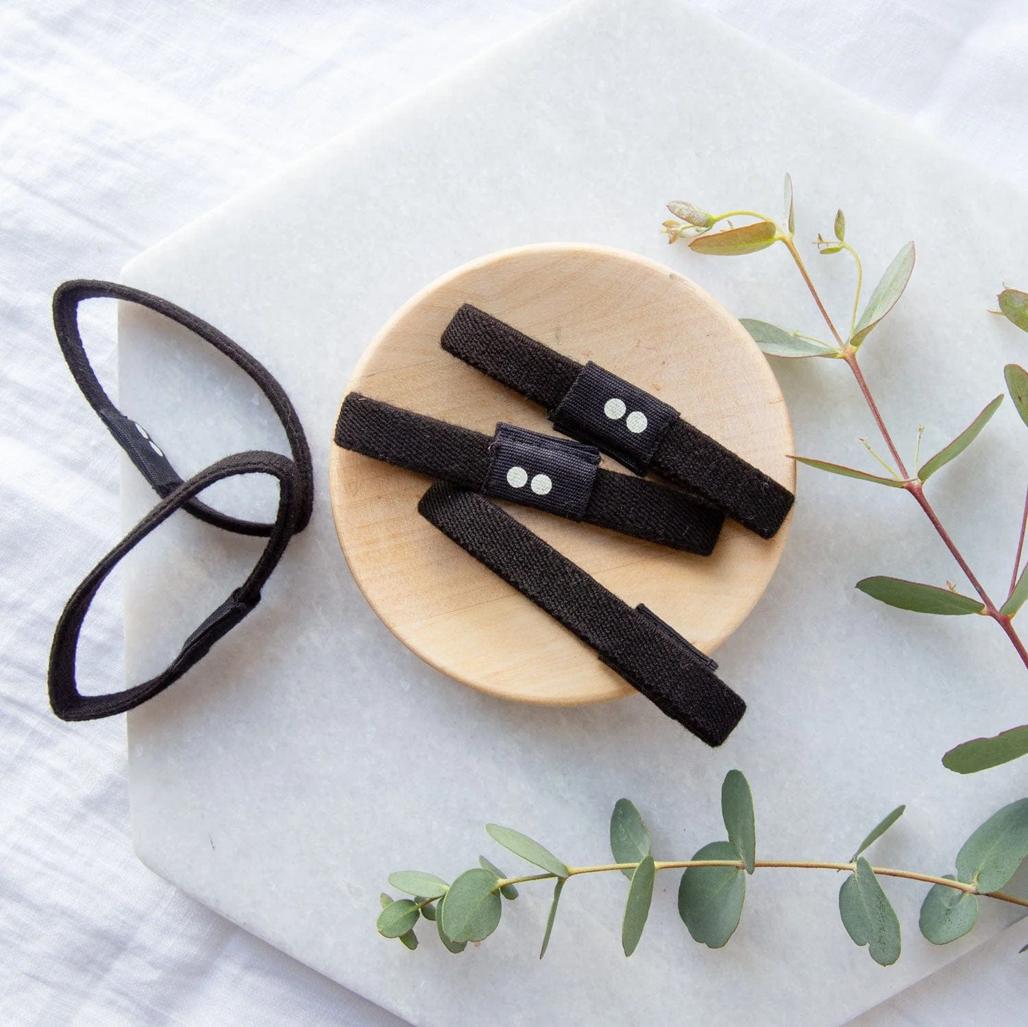Plastic Free Organic Hair Ties - 4 Colors, Sustainable Hair Ties, Organic Cotton, Natural Rubber - Image 4