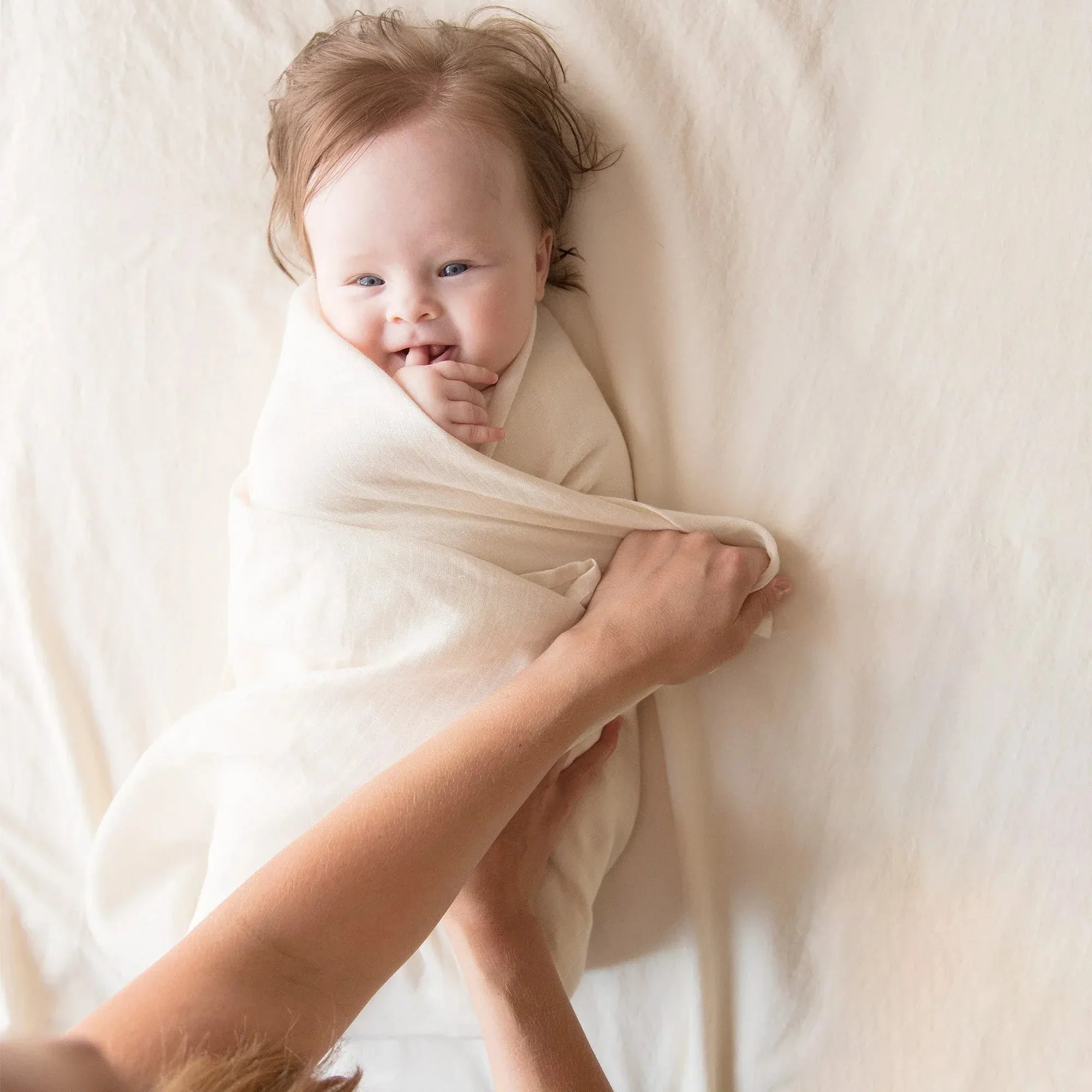 Organic Cotton Muslin Swaddle - Image 2