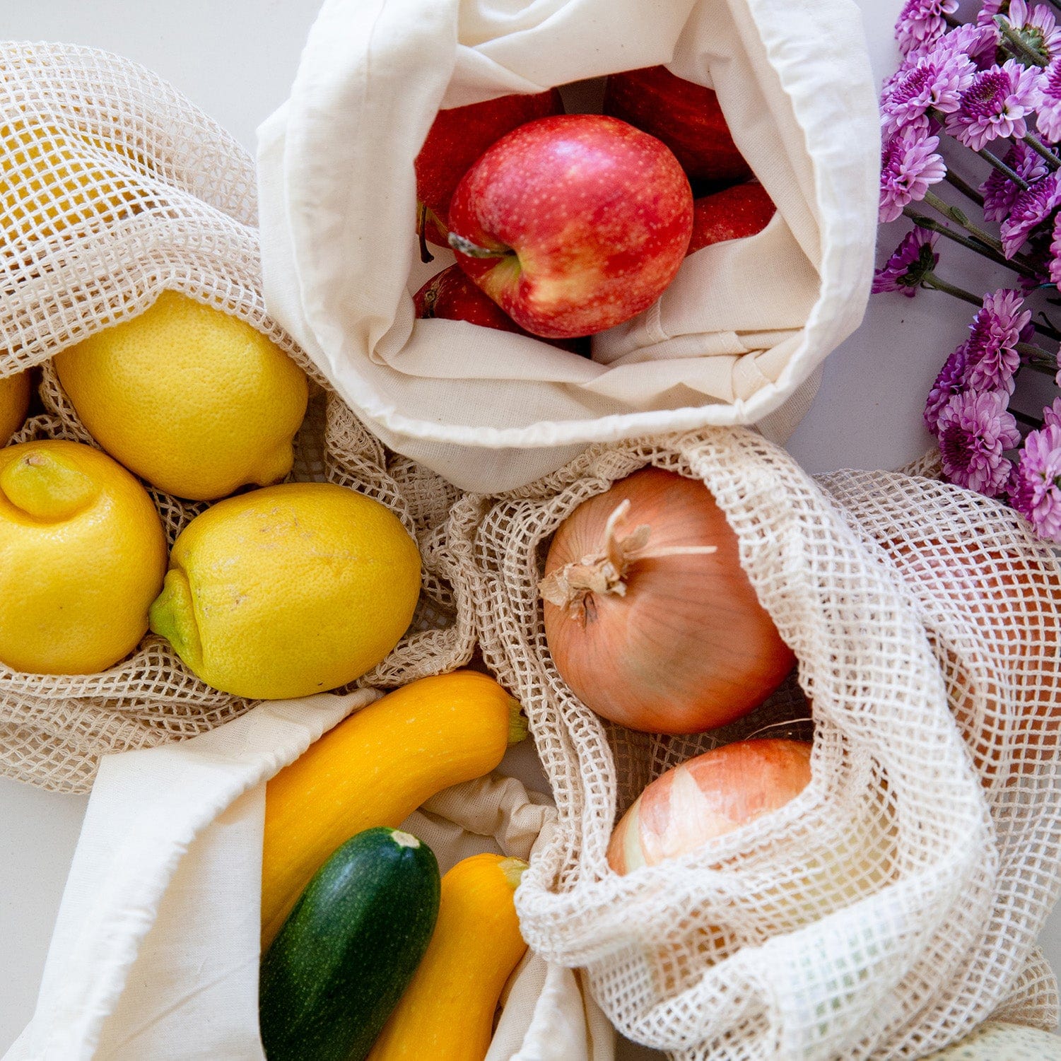 Muslin Produce Bag - Multiple Sizes - Zero Waste Muslin Bag - Image 4
