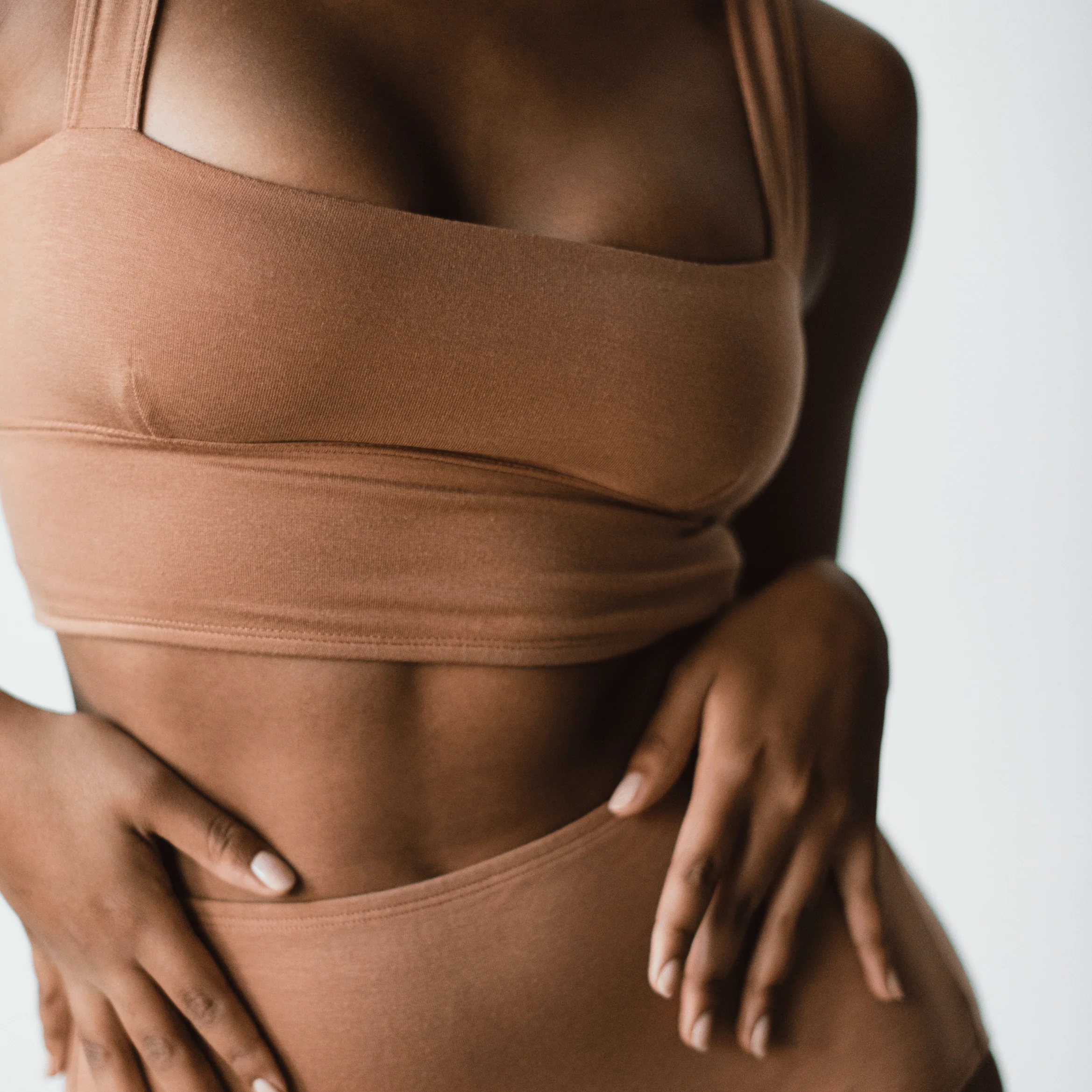 Organic Cotton Square Neck Bralette - PRE-ORDER - Image 2