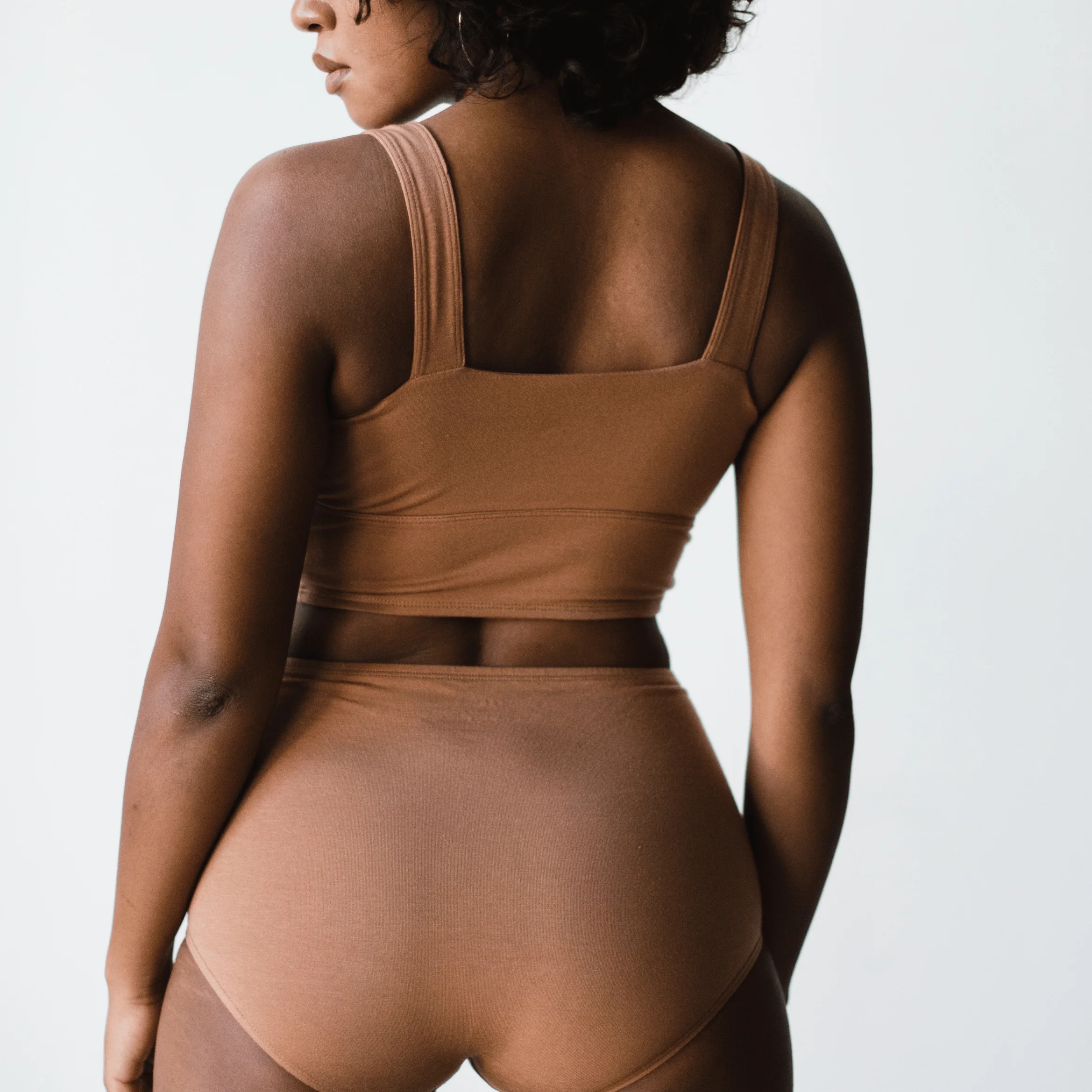 Organic Cotton Square Neck Bralette - PRE-ORDER - Image 3