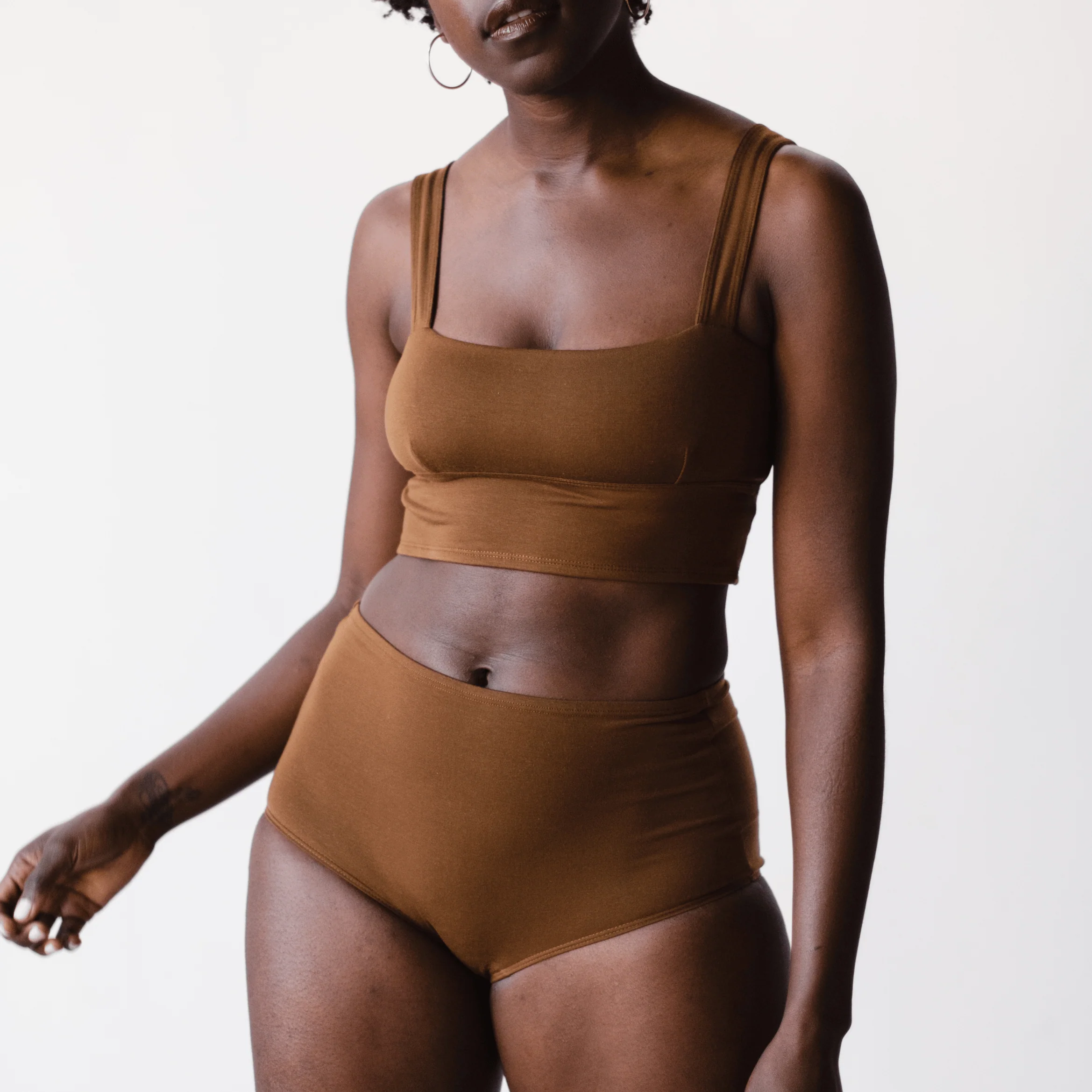 Organic Cotton Square Neck Bralette - PRE-ORDER - Image 5