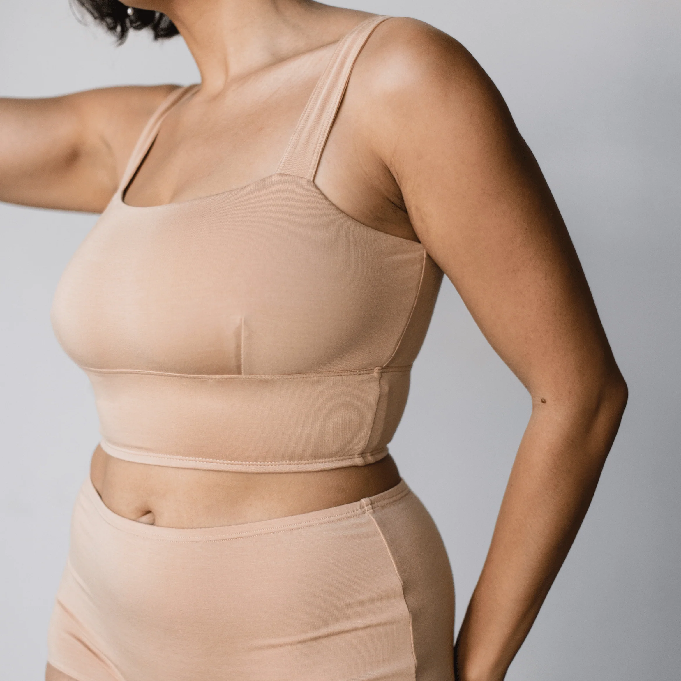 Organic Cotton Square Neck Bralette - PRE-ORDER - Image 8