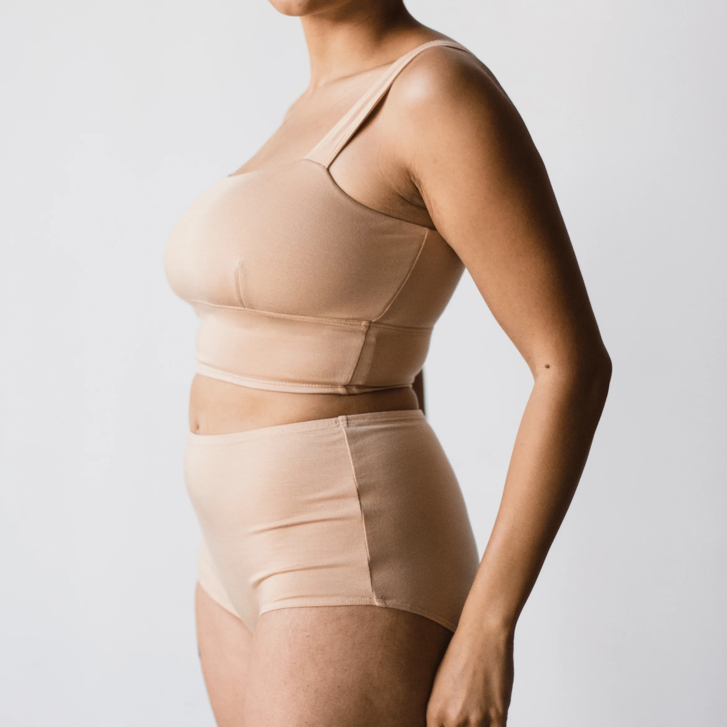 Organic Cotton Square Neck Bralette - PRE-ORDER - Image 9