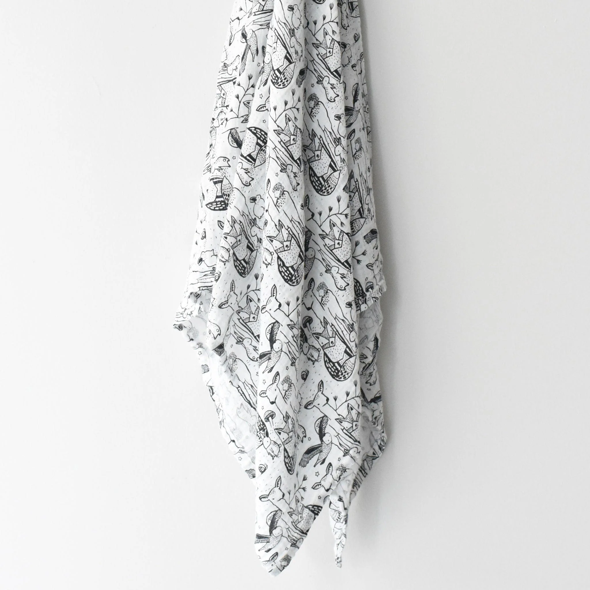 Organic Muslin Swaddle - Forest - Image 3