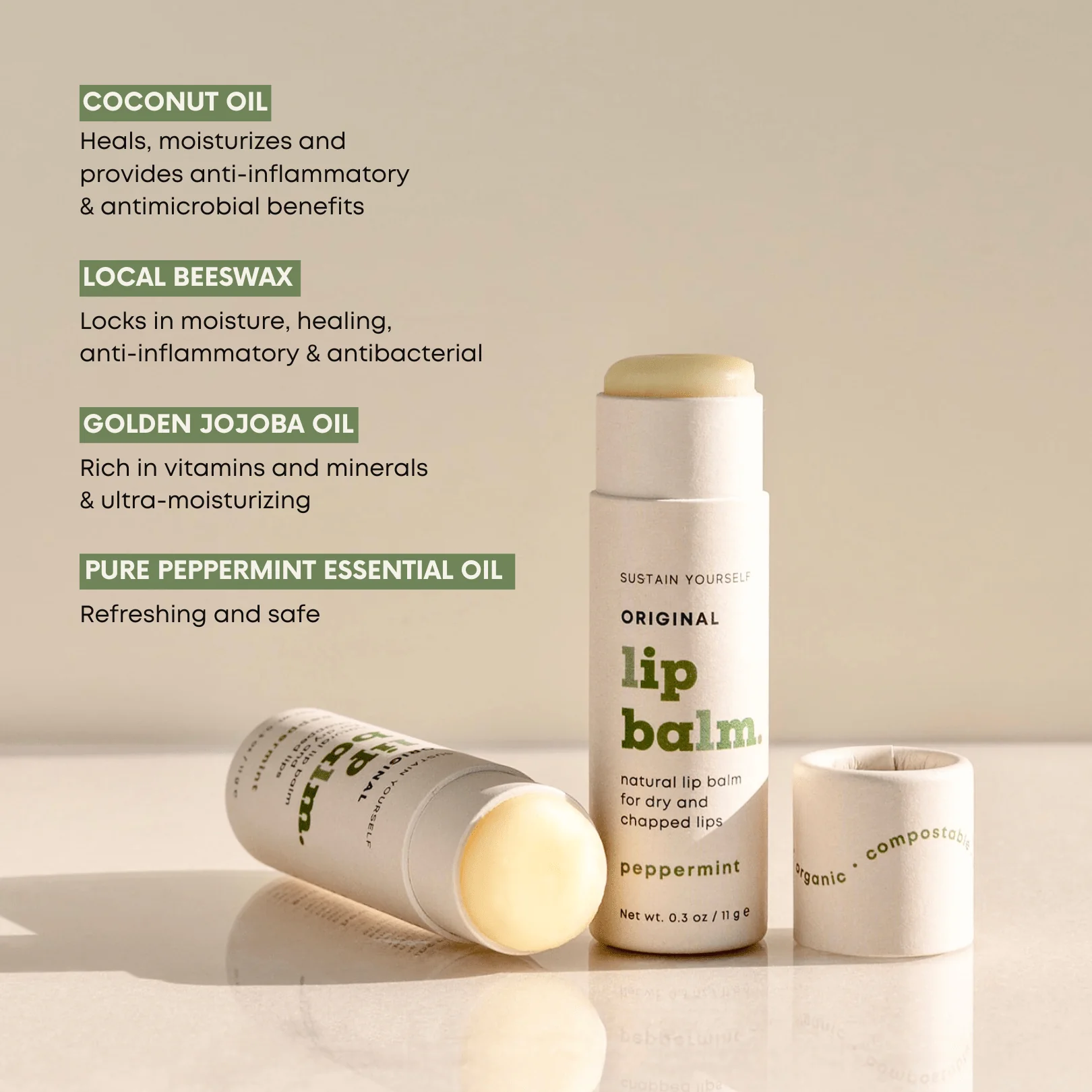 Organic Peppermint Lip Balm - Image 3