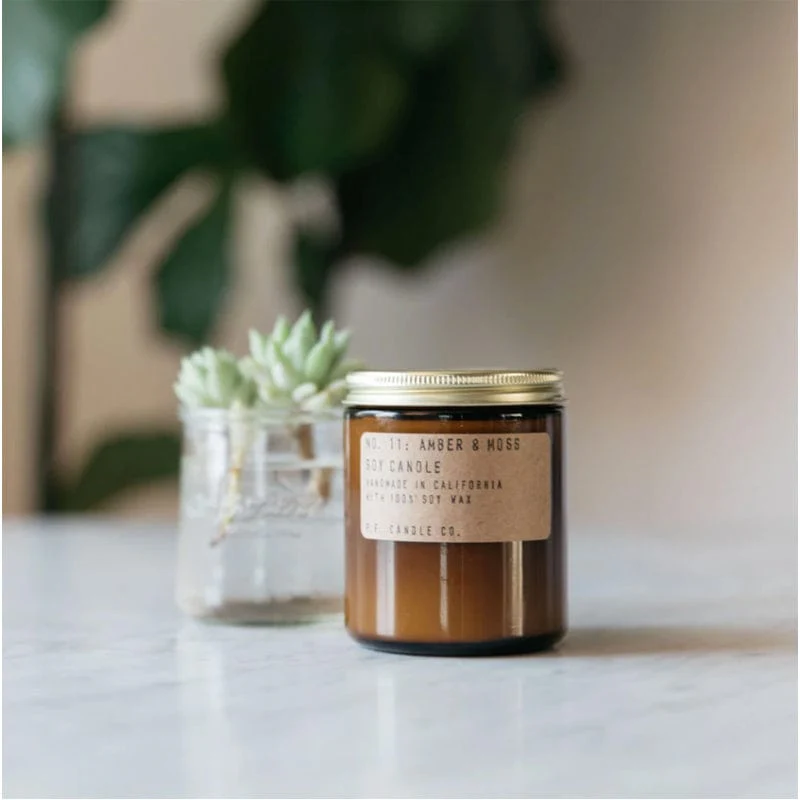Amber and Moss Soy Candle