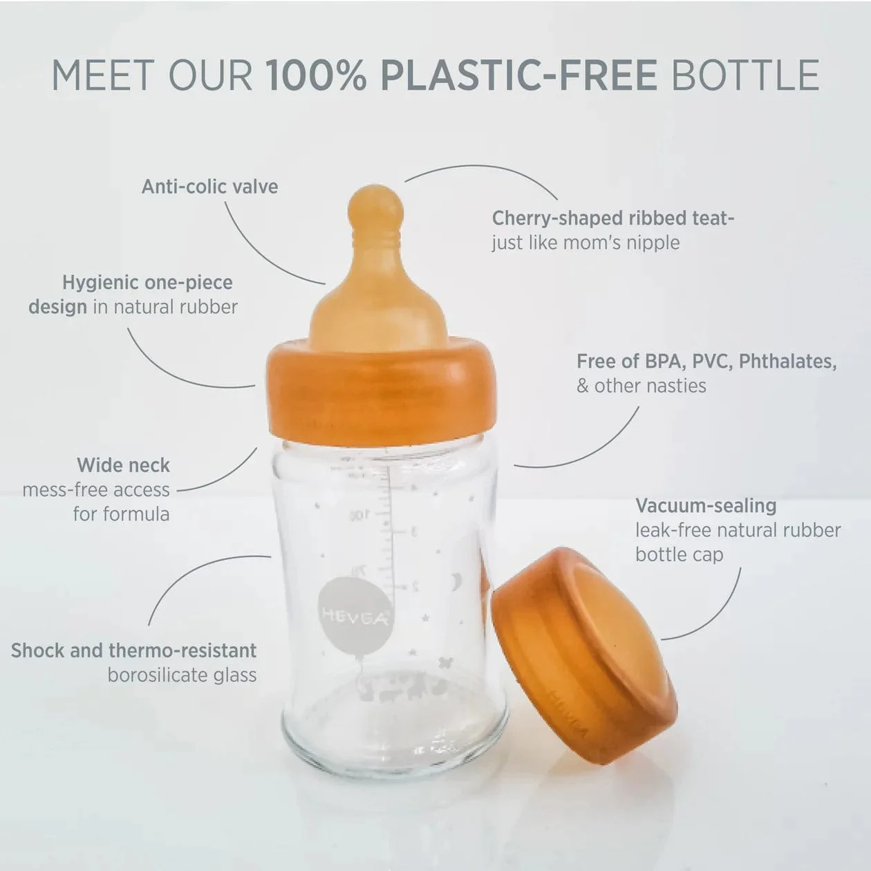 Plastic Free Glass Baby Bottle 2-Pack - Image 5