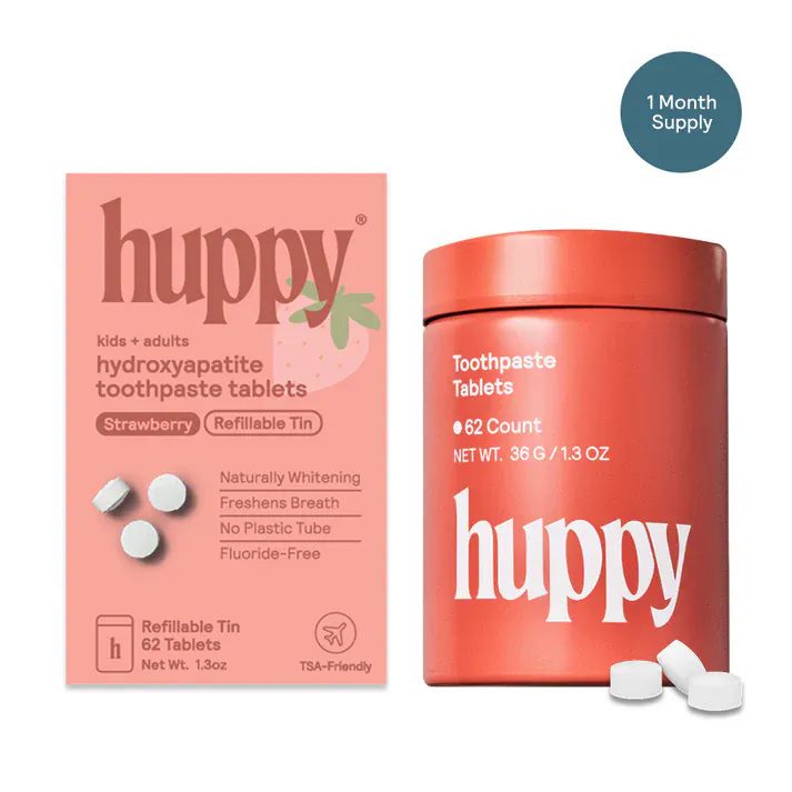 Toothpaste Tablets - Zero Waste Toothpaste - All-Natural, Plastic Free, Refillable, 62 ct. - Image 4