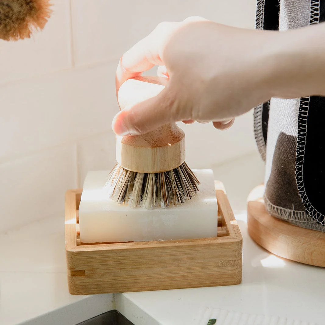 Pot Scrubber - Eco Friendly Scrub Brush, Bamboo, Plastic Free, Compostable - Image 7