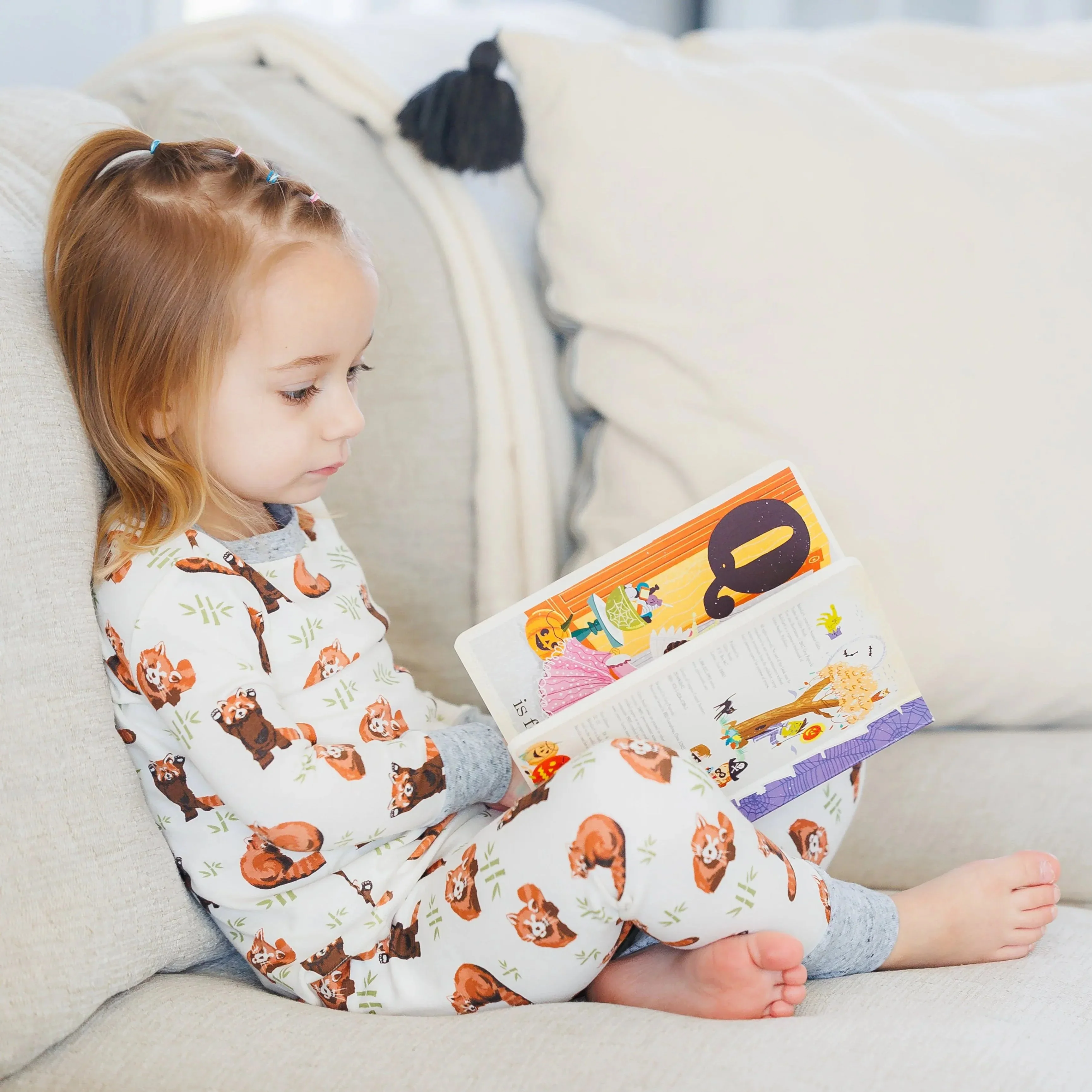 Red Panda 2-Piece Pajama Set – Eco-Friendly Infant & Toddler Sleepwear