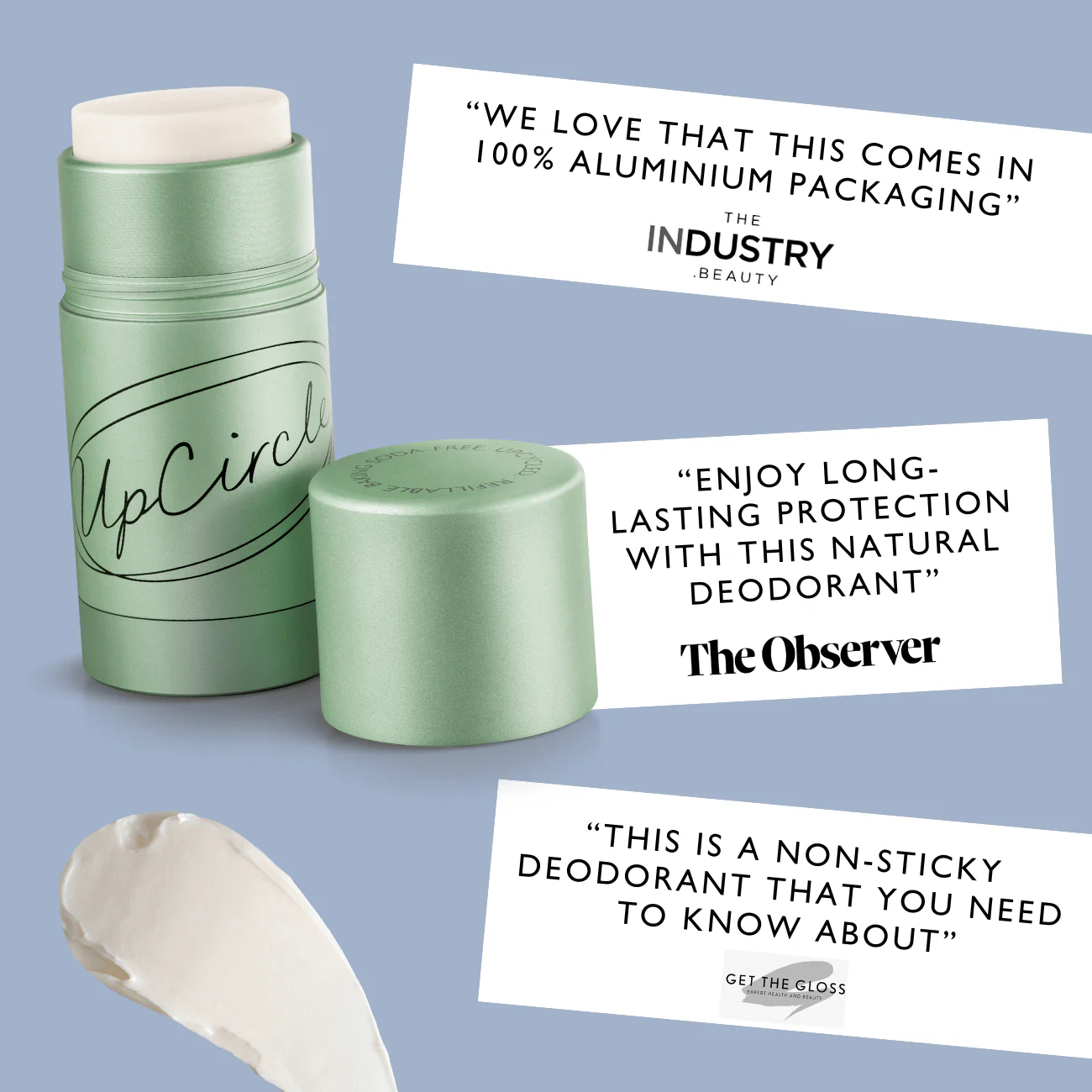 Refillable Natural Deodorant with Macadamia + Bergamot - Aluminum-Free, Eco-Friendly, and Biodegradable - Image 3