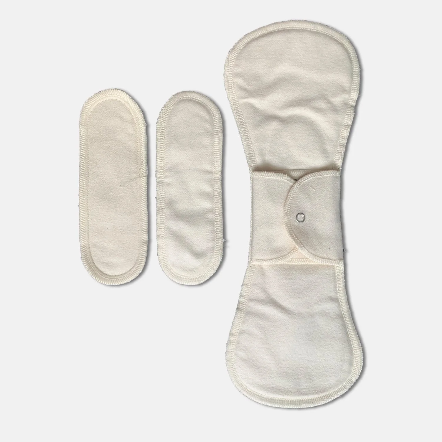 Reusable Night Pad - Reusable Period Pad, 100% Cotton, Handmade, 1 Pad w/ 2 Inserts - Image 6