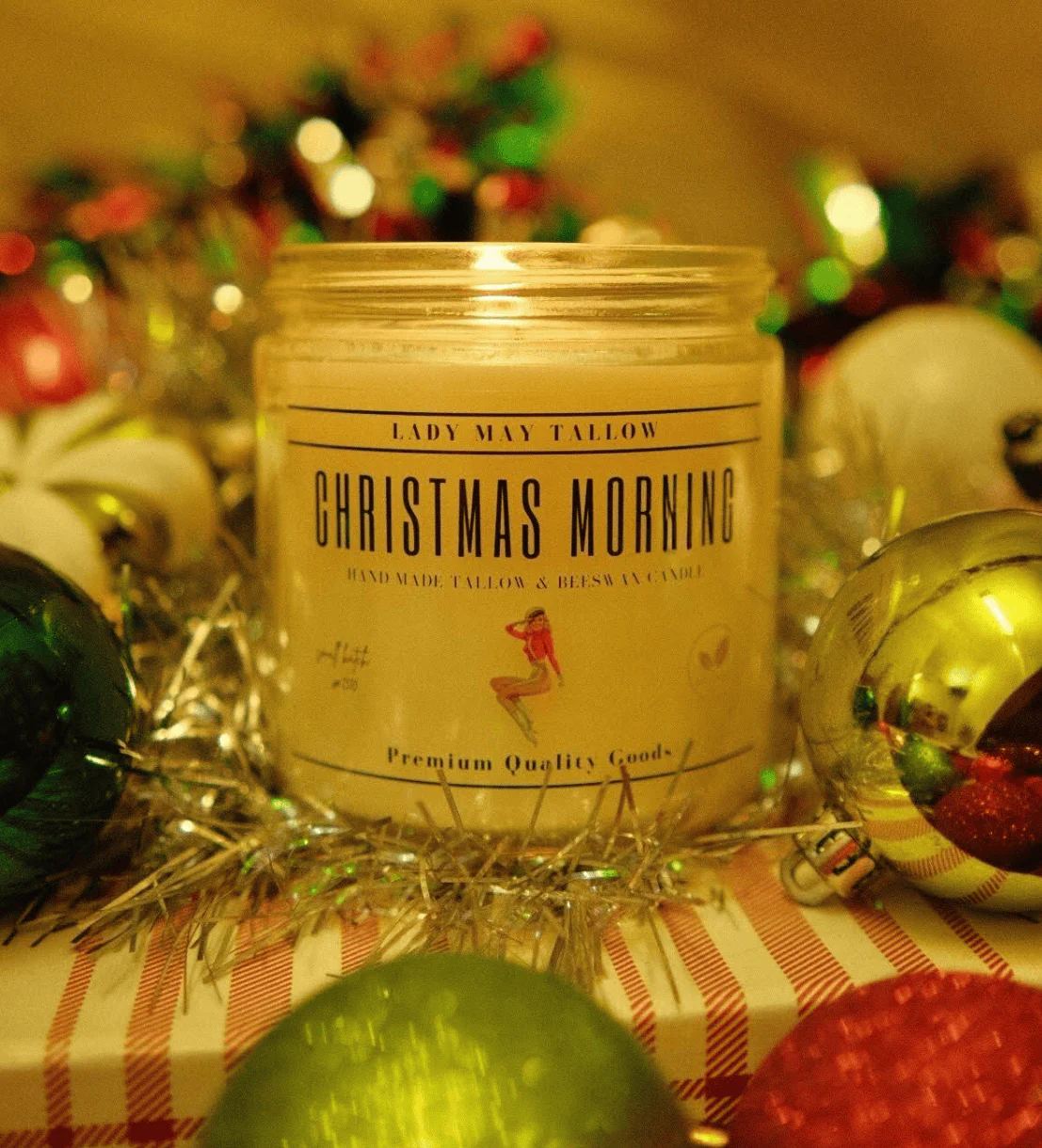 Seasonal Tallow & Beeswax Candle 16oz | Non Toxic Grass-Fed All-Natural Clean Burning - Image 2