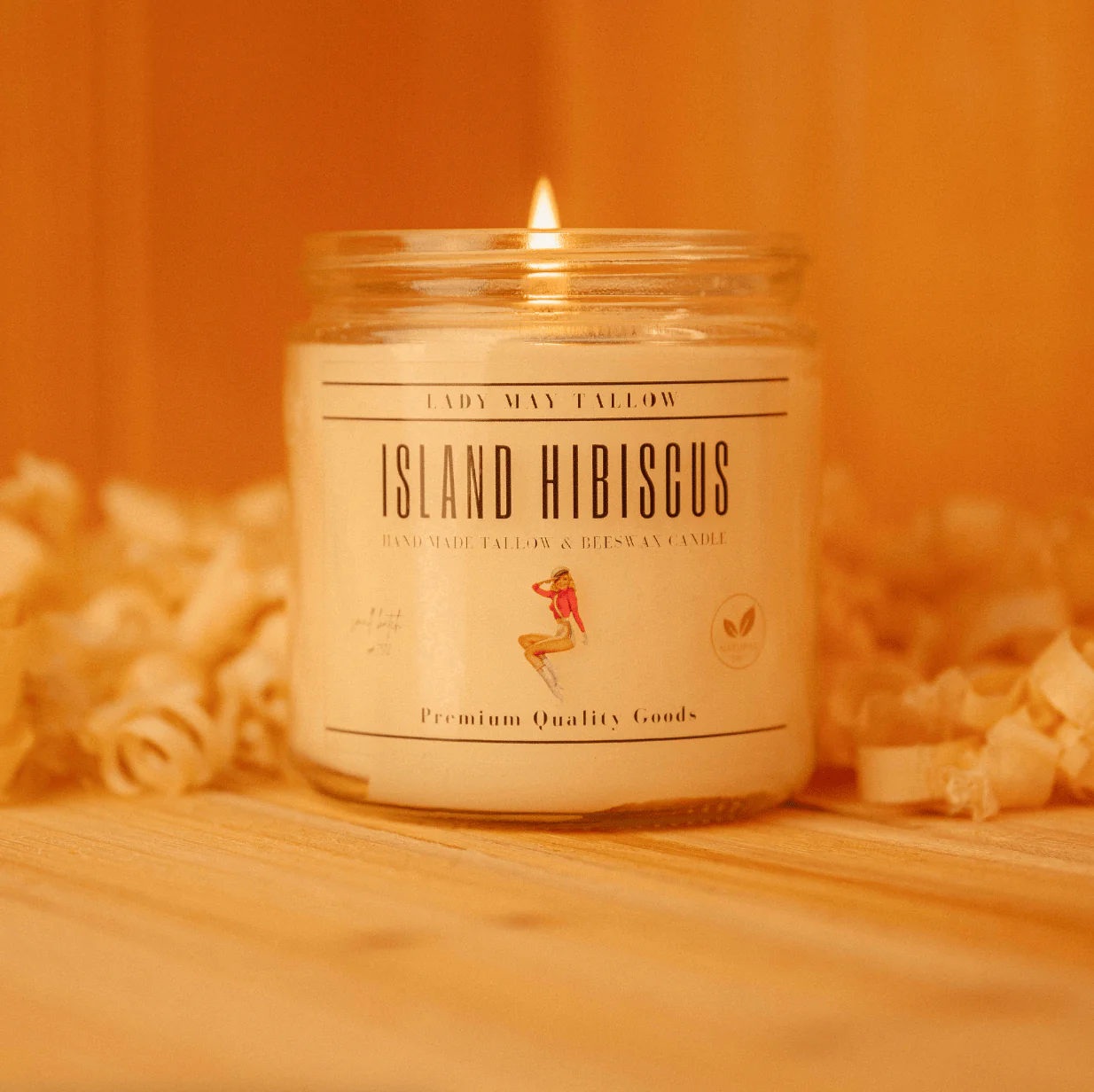 Seasonal Tallow & Beeswax Candle 16oz | Non Toxic Grass-Fed All-Natural Clean Burning - Image 4