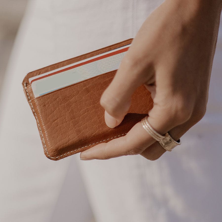 Small Leather Pocket Wallet - Image 2