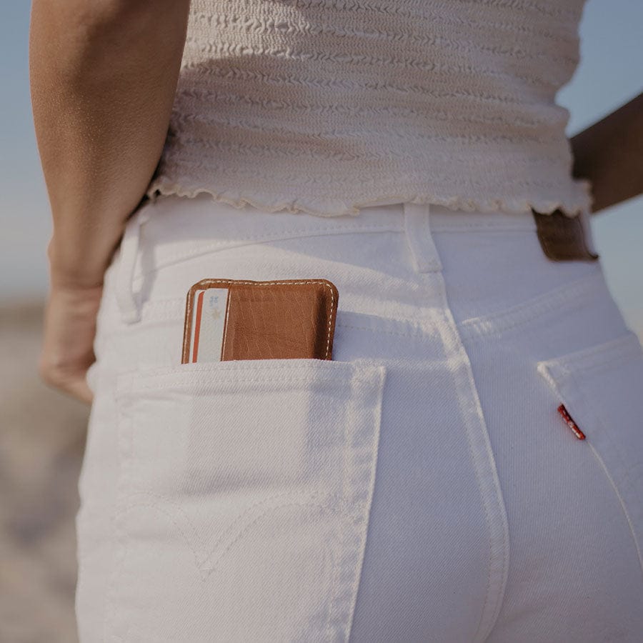 Small Leather Pocket Wallet - Image 3