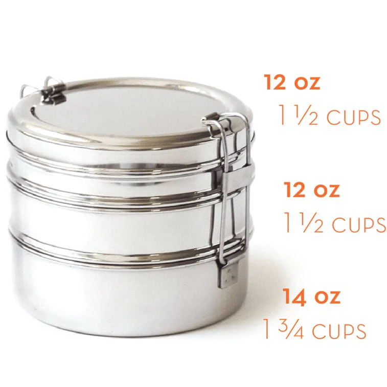 Tri Bento Tiffin - 3-Layered Lunchbox - Image 4