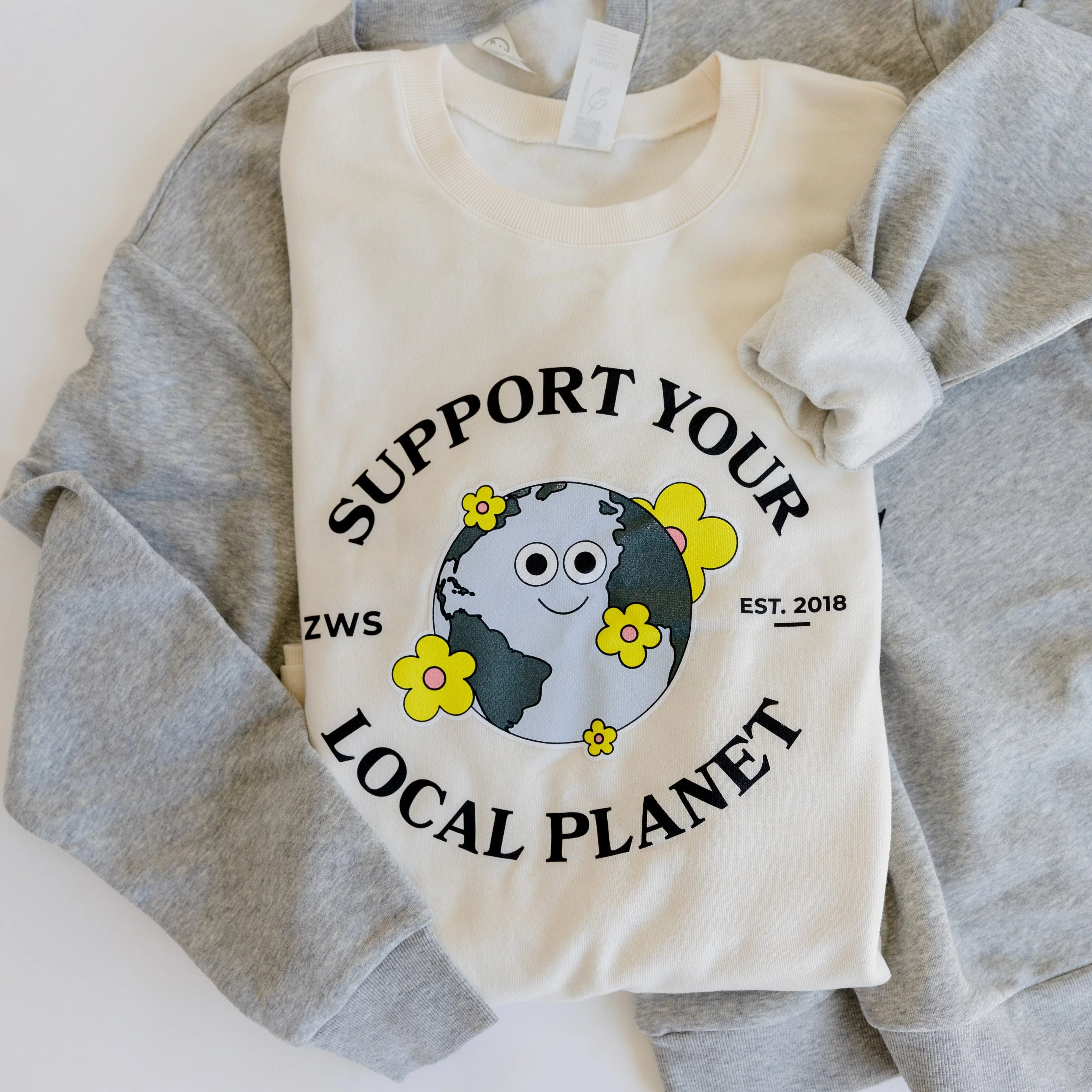 Support Your Local Planet Sweatshirt - 2 Color Options - Image 3