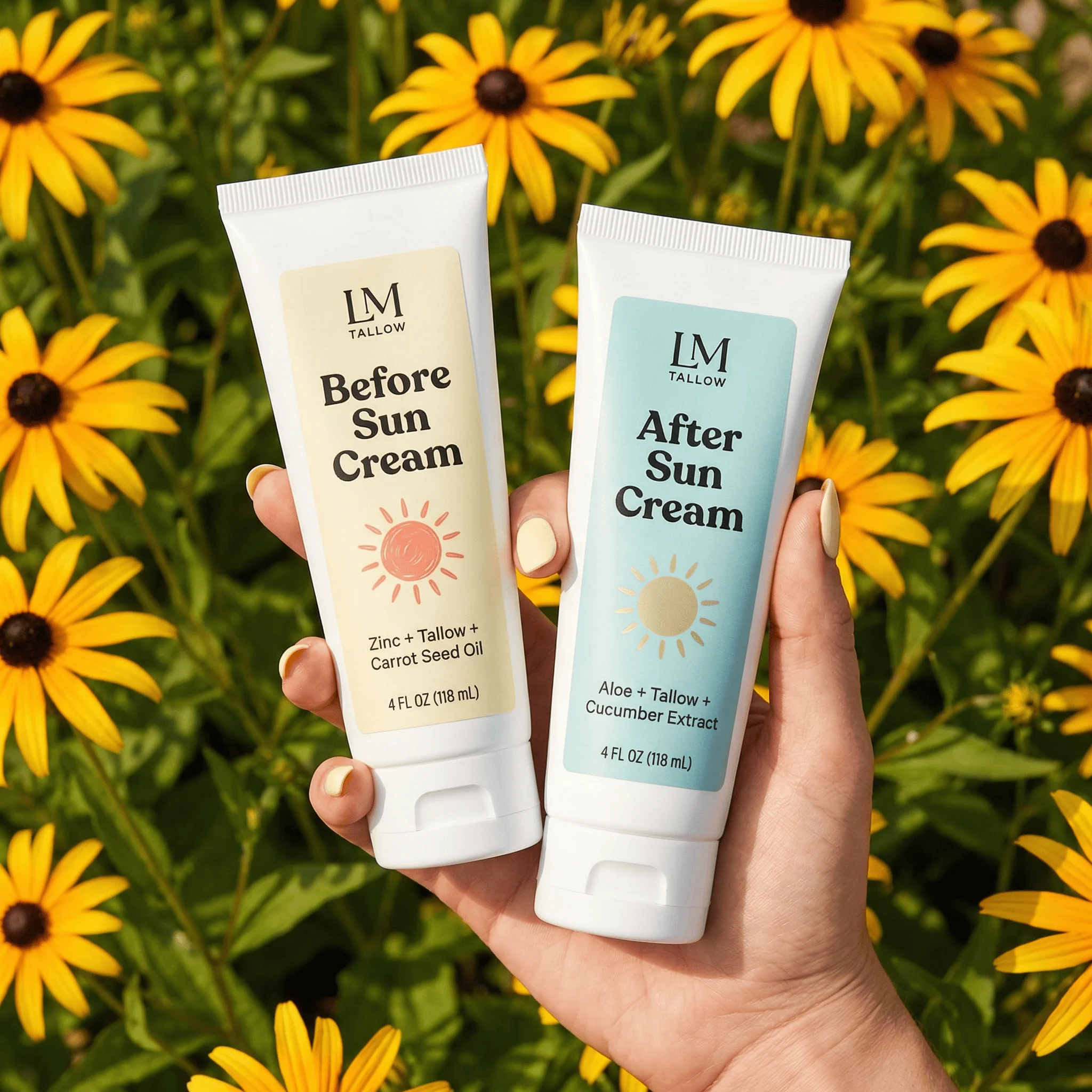 Tallow Sun Care Duo - Natural Before & After Sun Cream Gift Set with Zinc Oxide - Image 3