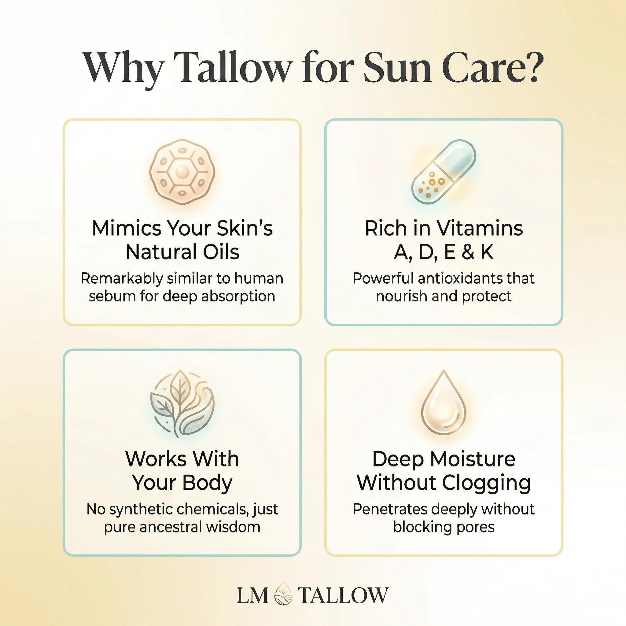 Tallow Sun Care Duo - Natural Before & After Sun Cream Gift Set with Zinc Oxide - Image 6
