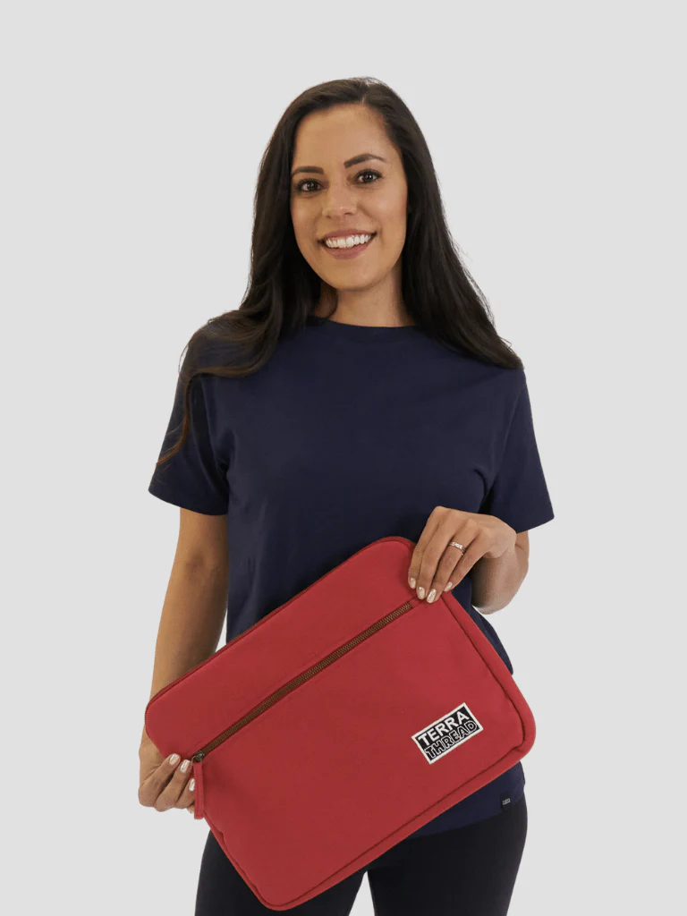 Organic Cotton Laptop Sleeve 13in - Image 3