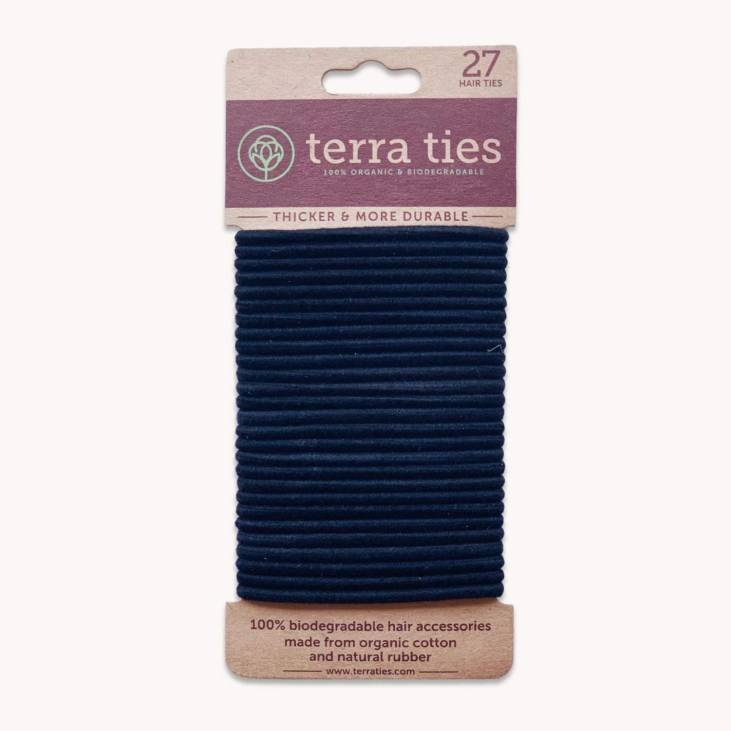 Terra Ties Hair Ties - Biodegradable Hair Ties, Plastic-Free - Image 3