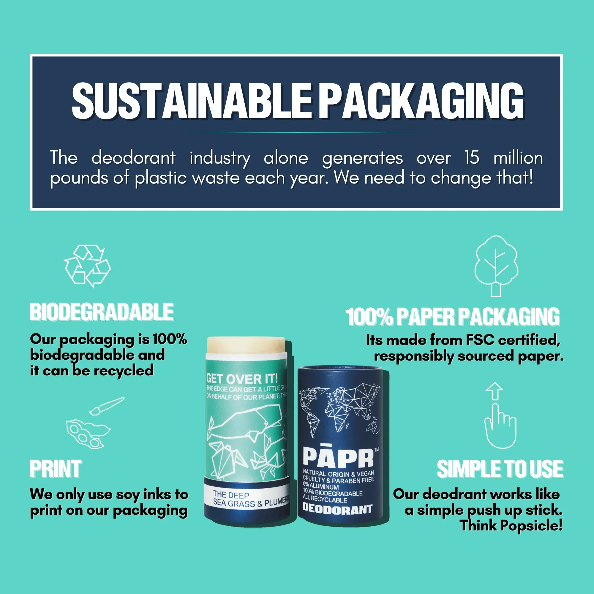 Paper Cosmetics Deodorant -The Deep, Vegan, Aluminum-Free - Image 6