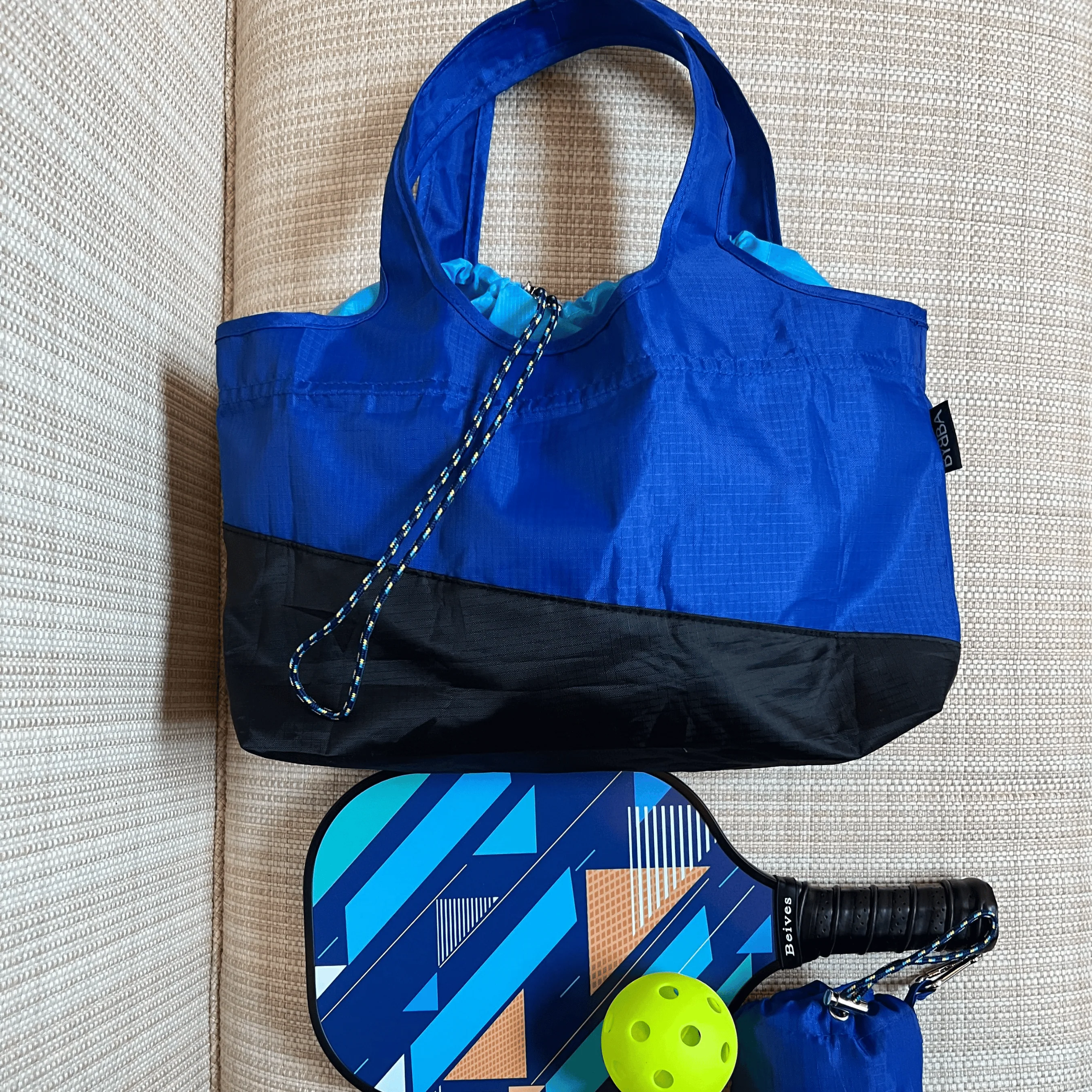 Little Sur Tote - Ultra Marine - Recycled Nylon Water-Resistant Bag - Image 4