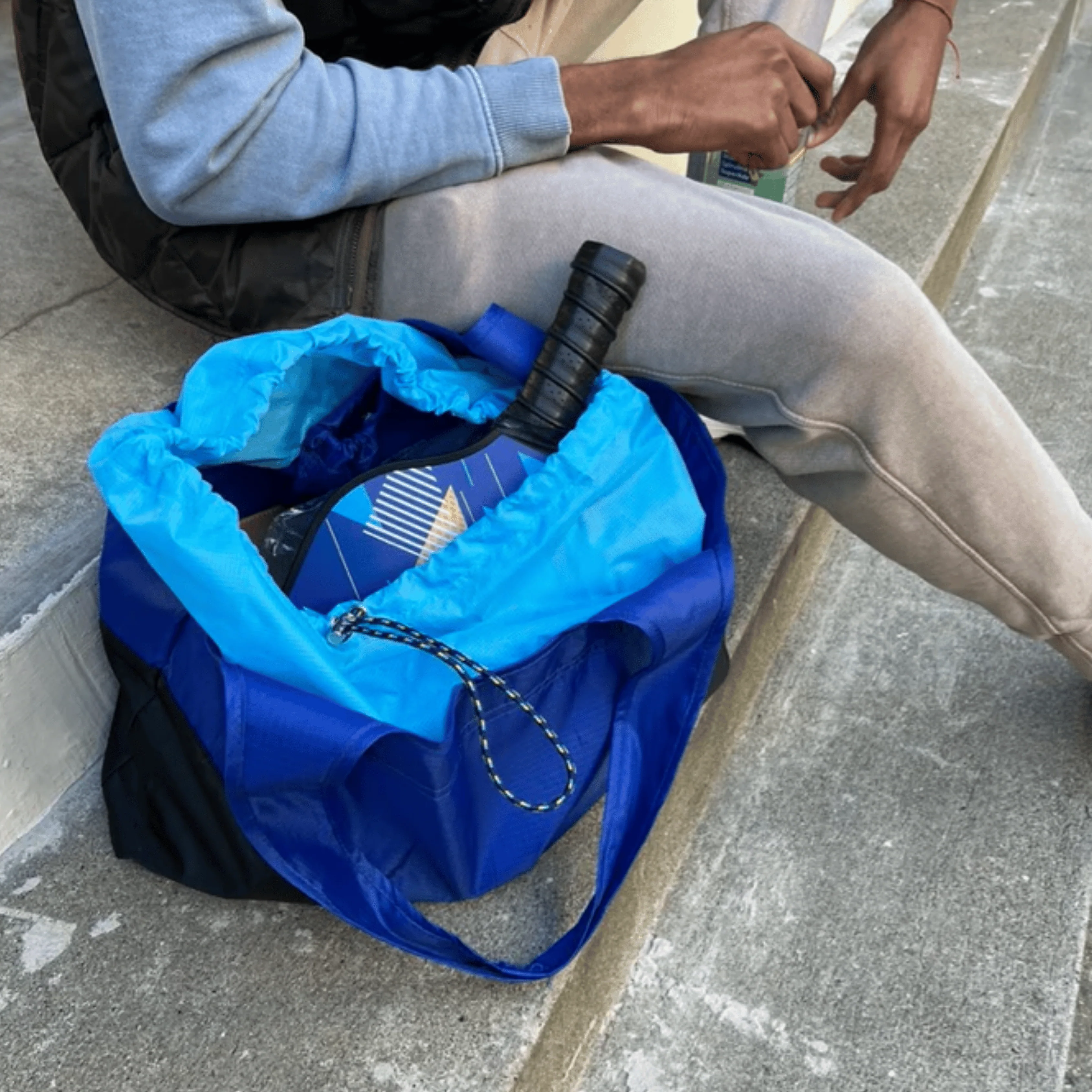 Little Sur Tote - Ultra Marine - Recycled Nylon Water-Resistant Bag - Image 7
