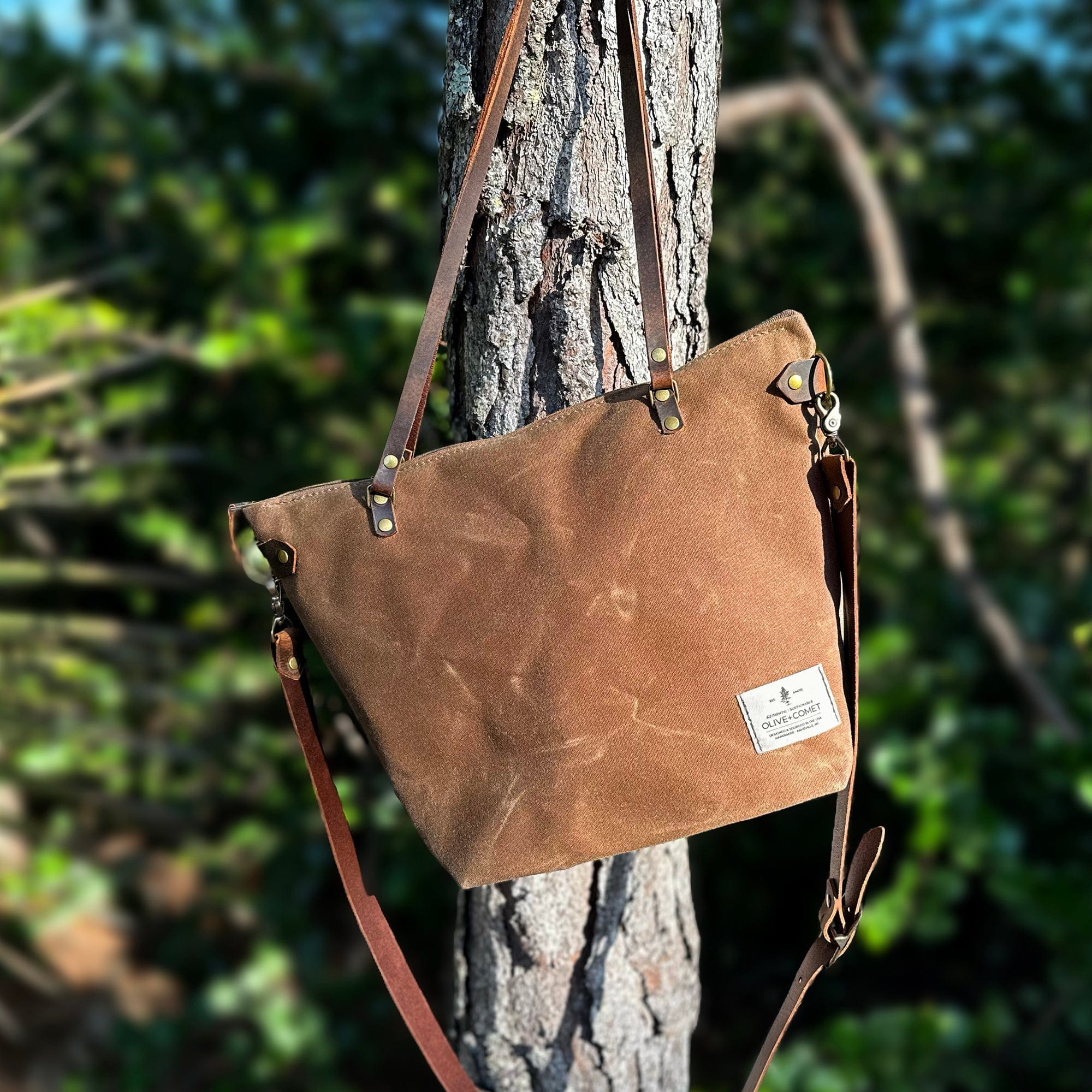 The Marquesa Bag – Canvas Carryall with Eco-Tanned Leather - Image 11