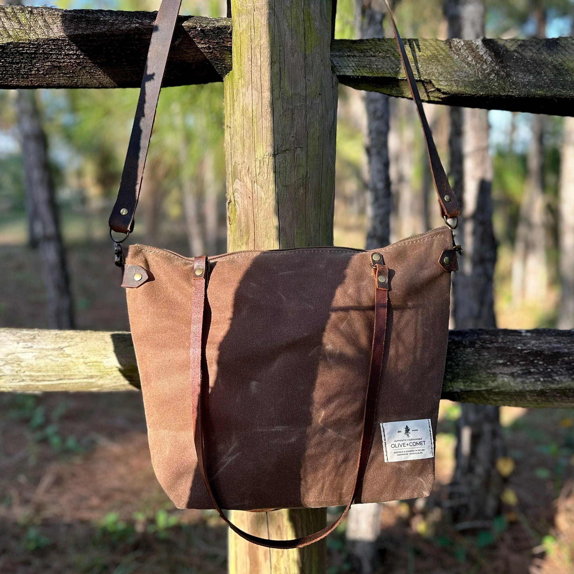 The Marquesa Bag – Canvas Carryall with Eco-Tanned Leather - Image 13