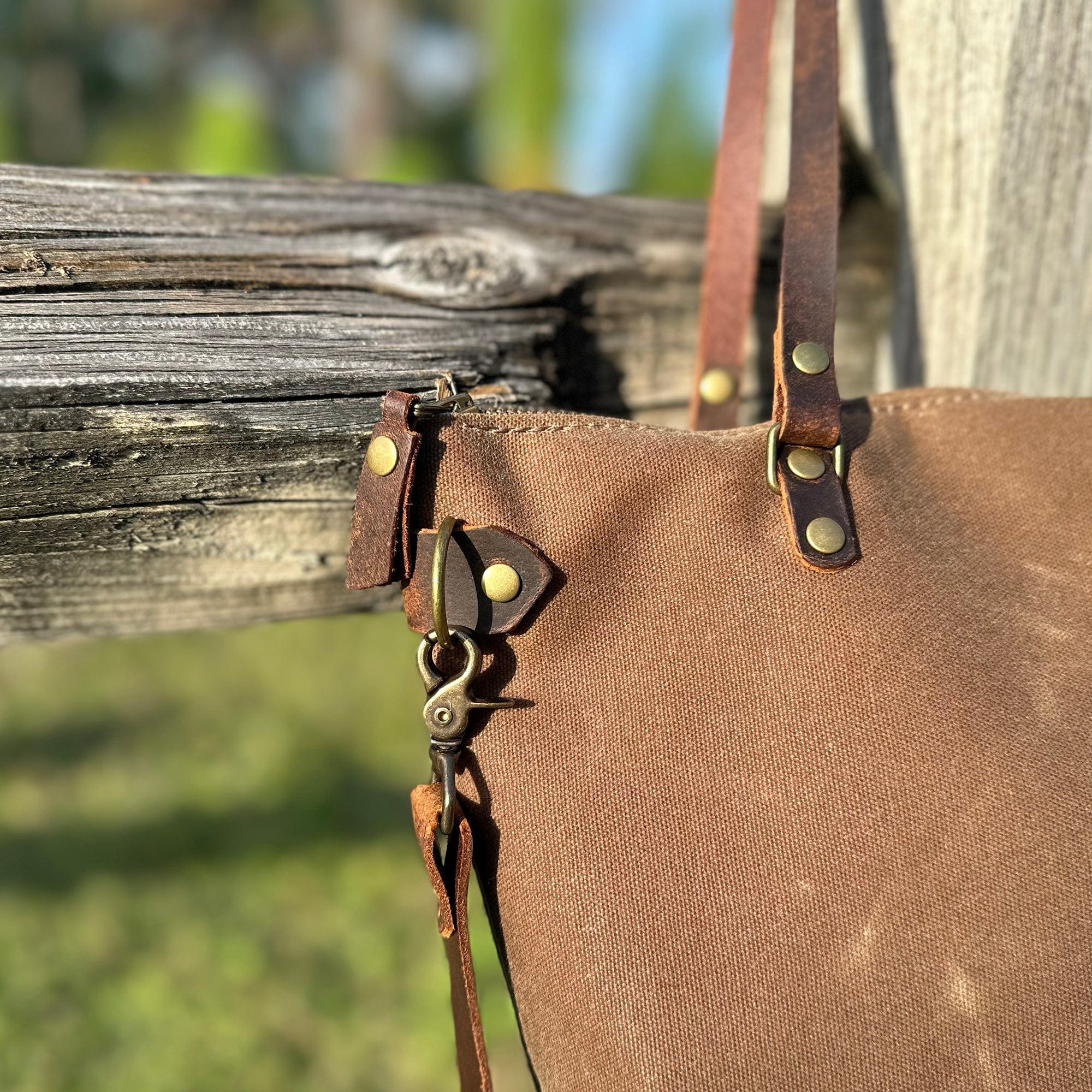 The Marquesa Bag – Canvas Carryall with Eco-Tanned Leather - Image 15