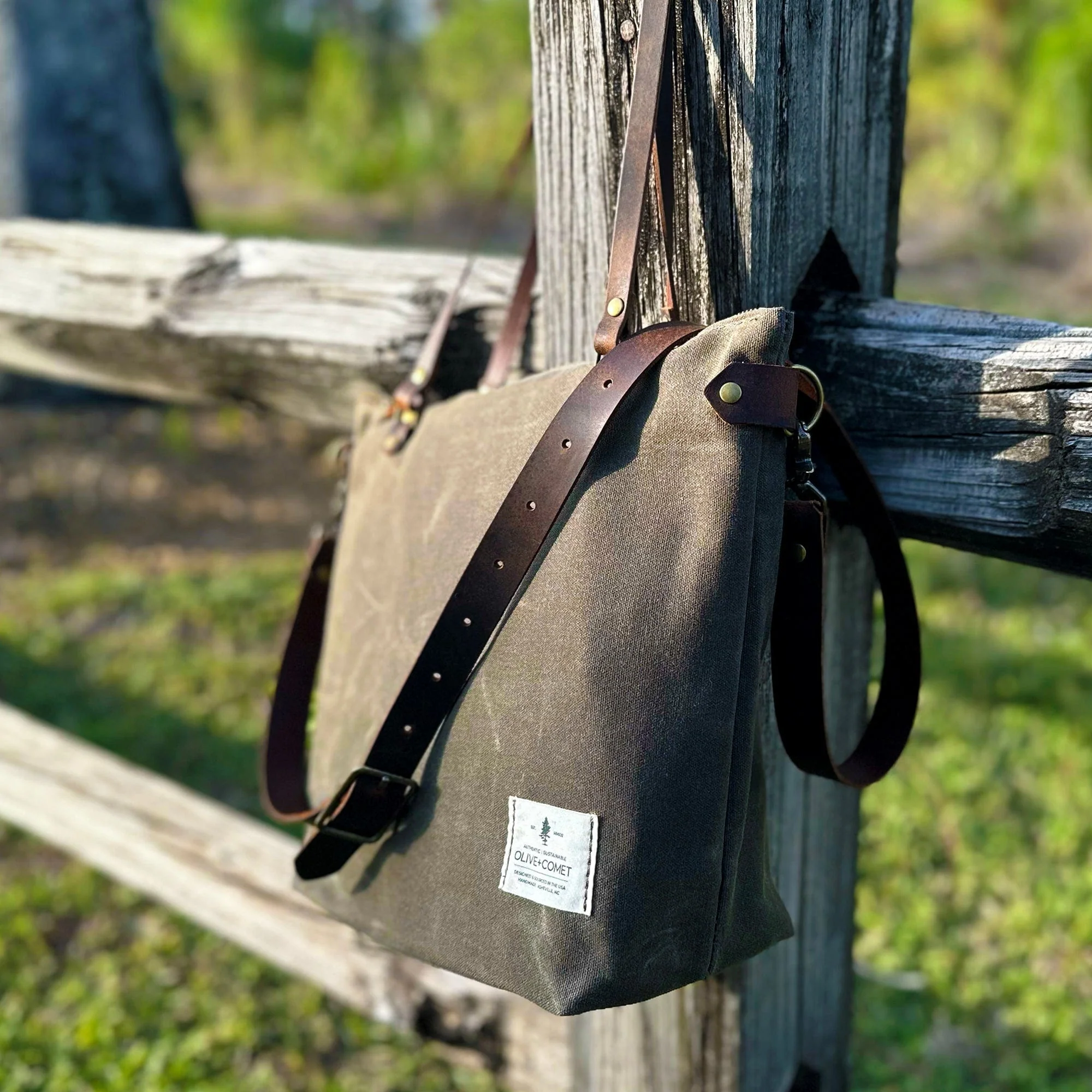 The Marquesa Bag – Canvas Carryall with Eco-Tanned Leather - Image 6
