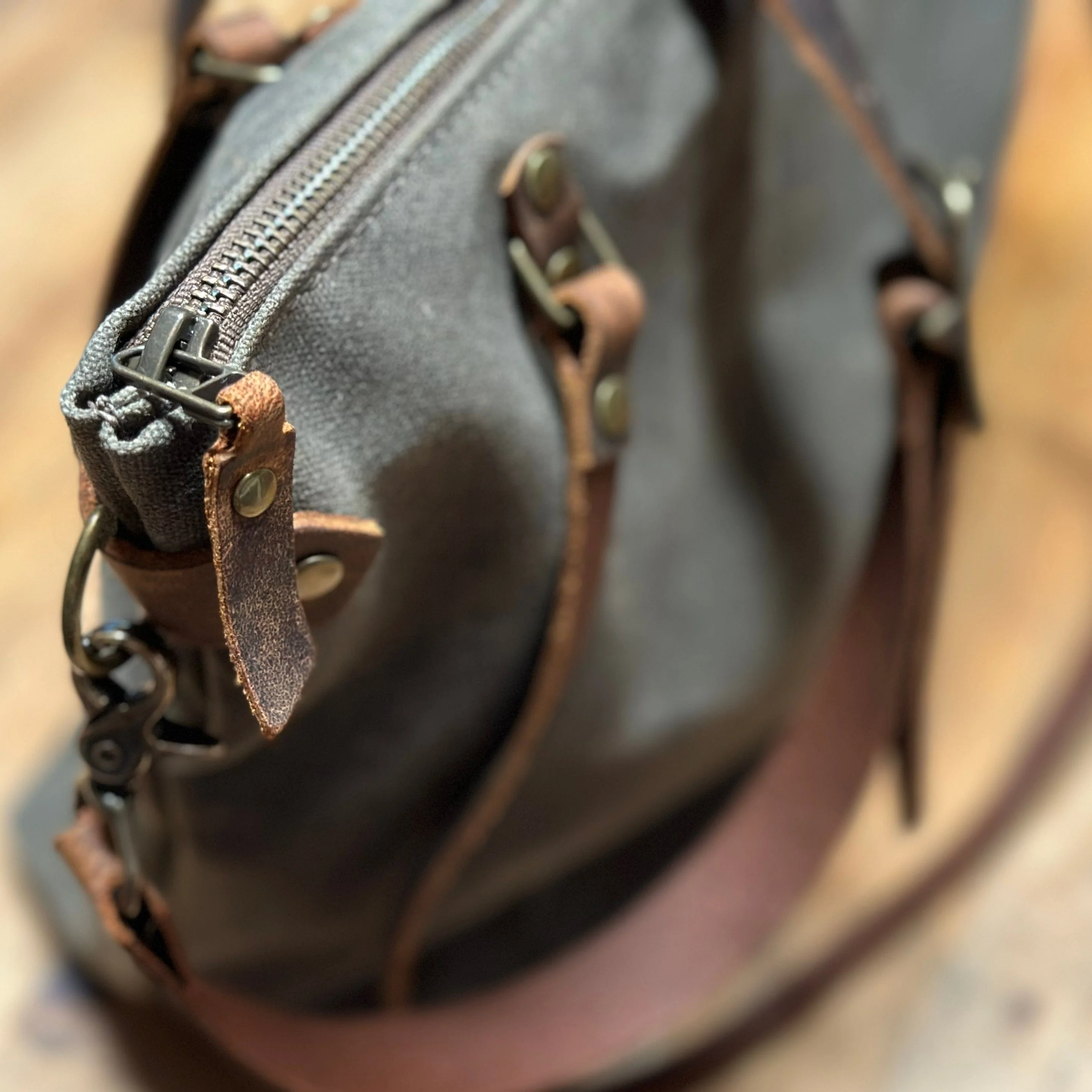 The Marquesa Bag – Canvas Carryall with Eco-Tanned Leather - Image 8