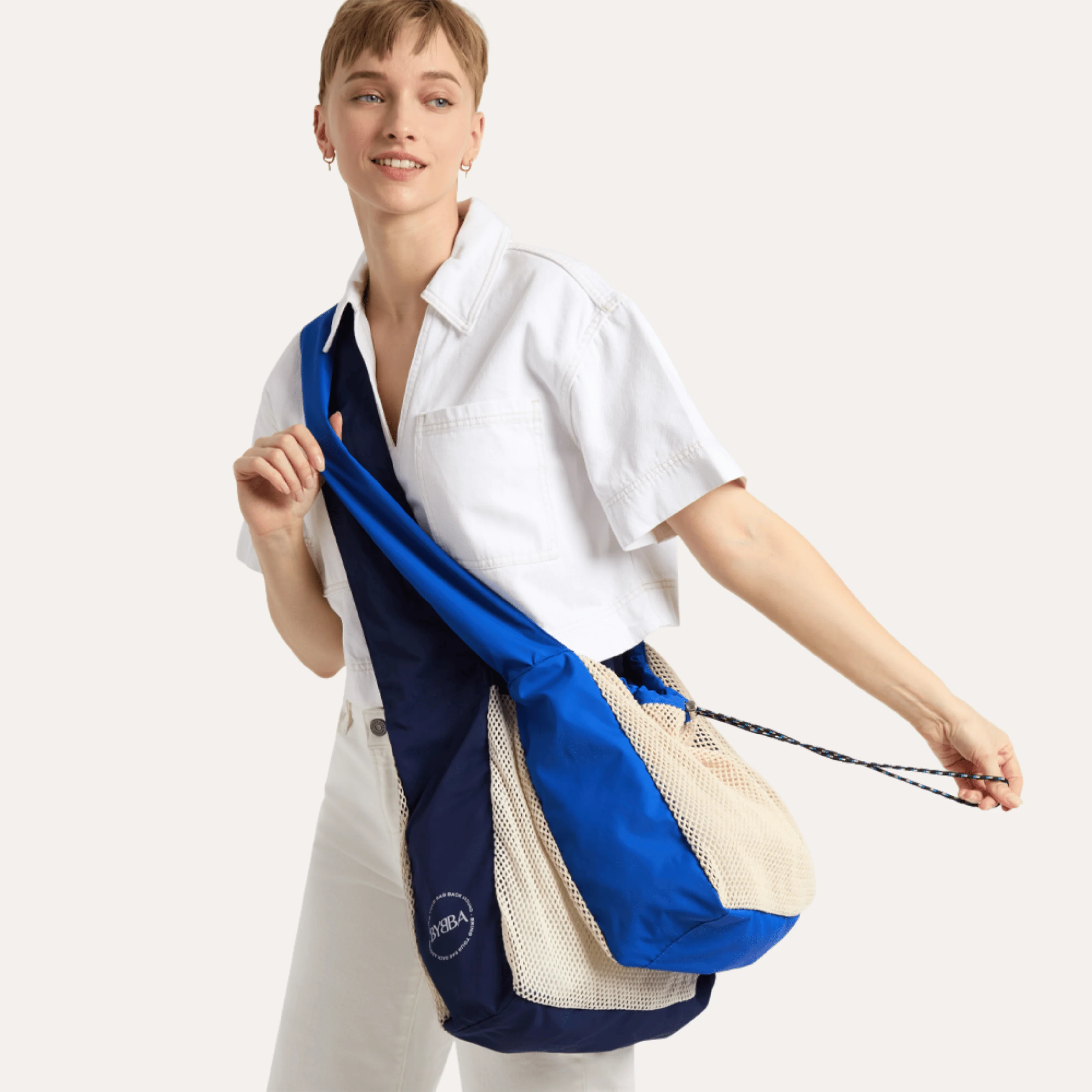 Net.Zero Mesh Bag - Cobalt - Recycled Ocean Plastic Bag - Image 9