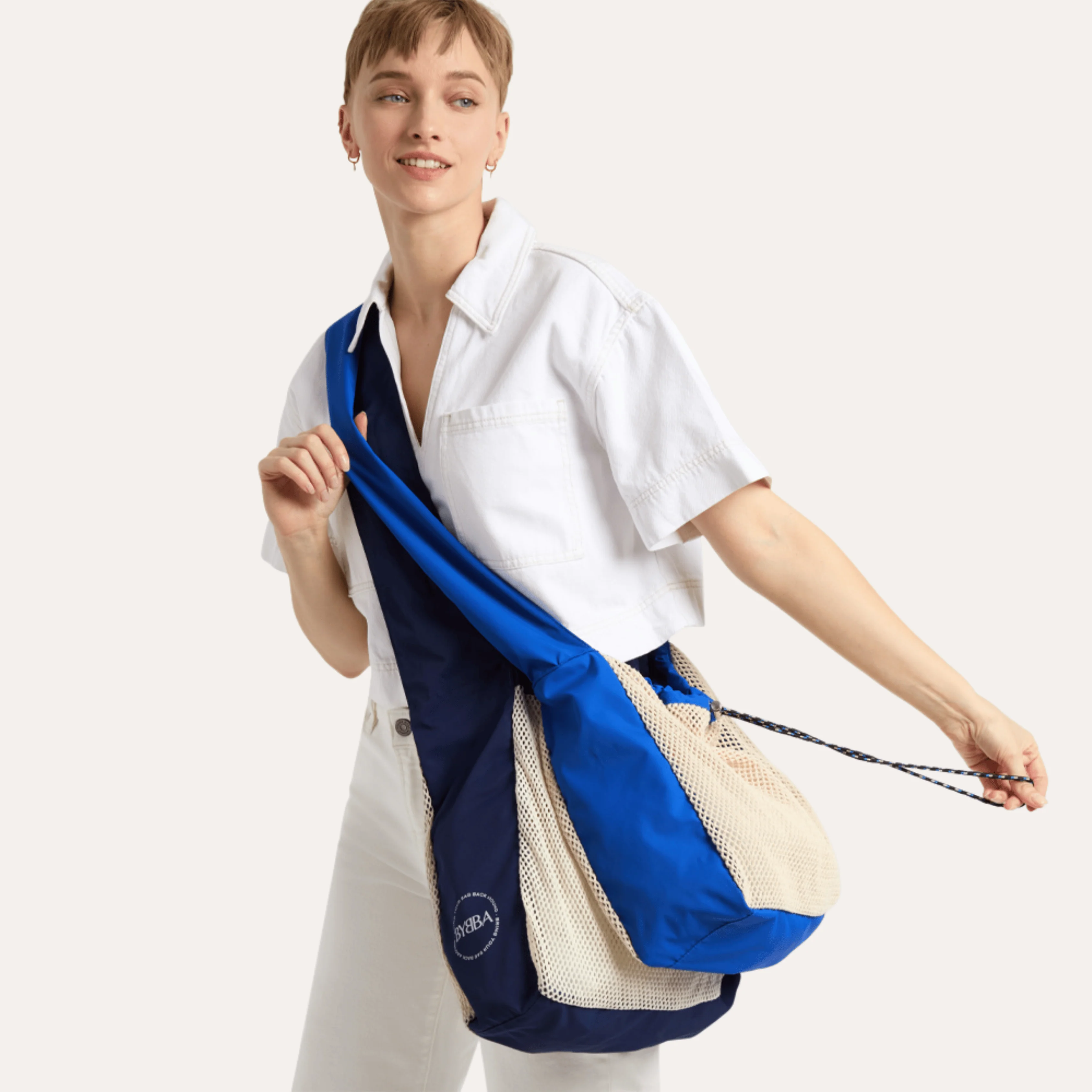 Net.Zero Mesh Bag - Navy - Recycled Ocean Plastic Bag - Image 8