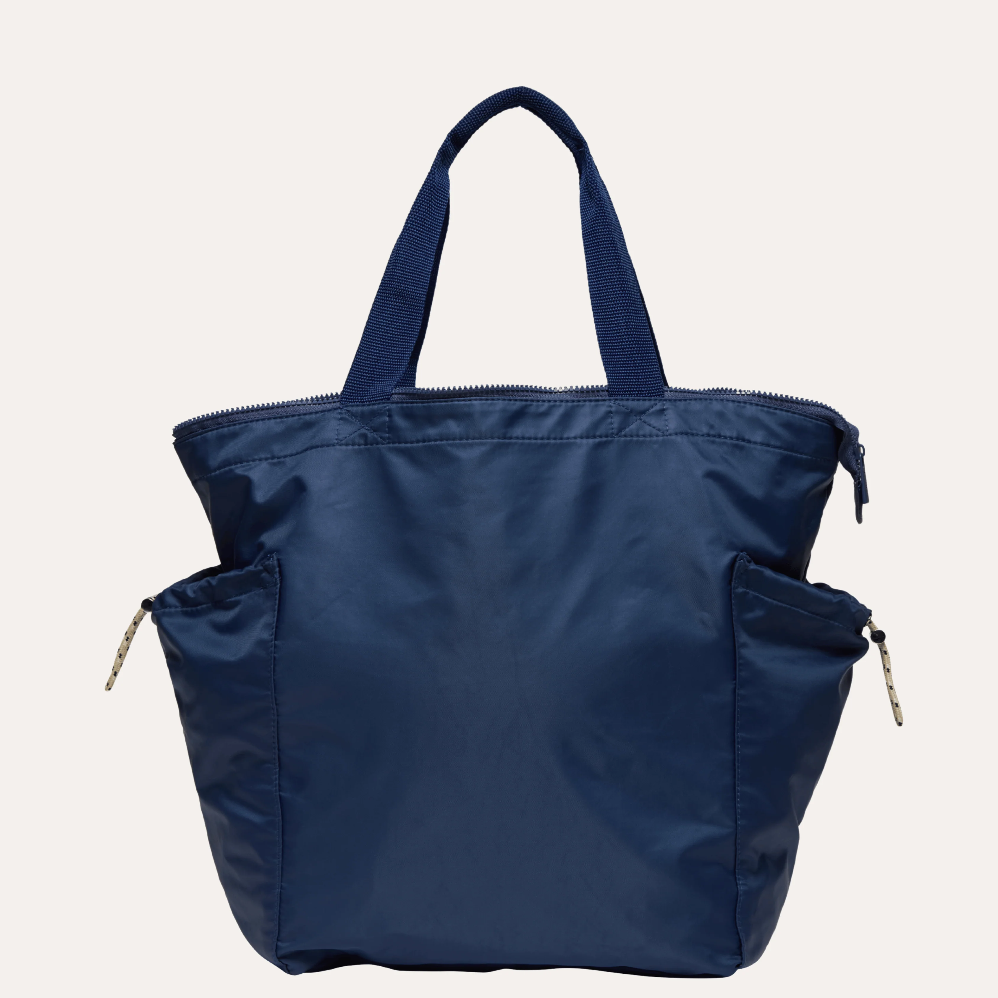 Ripple Tote Bag - Navy Seal - Recycled Nylon Zippered Tote