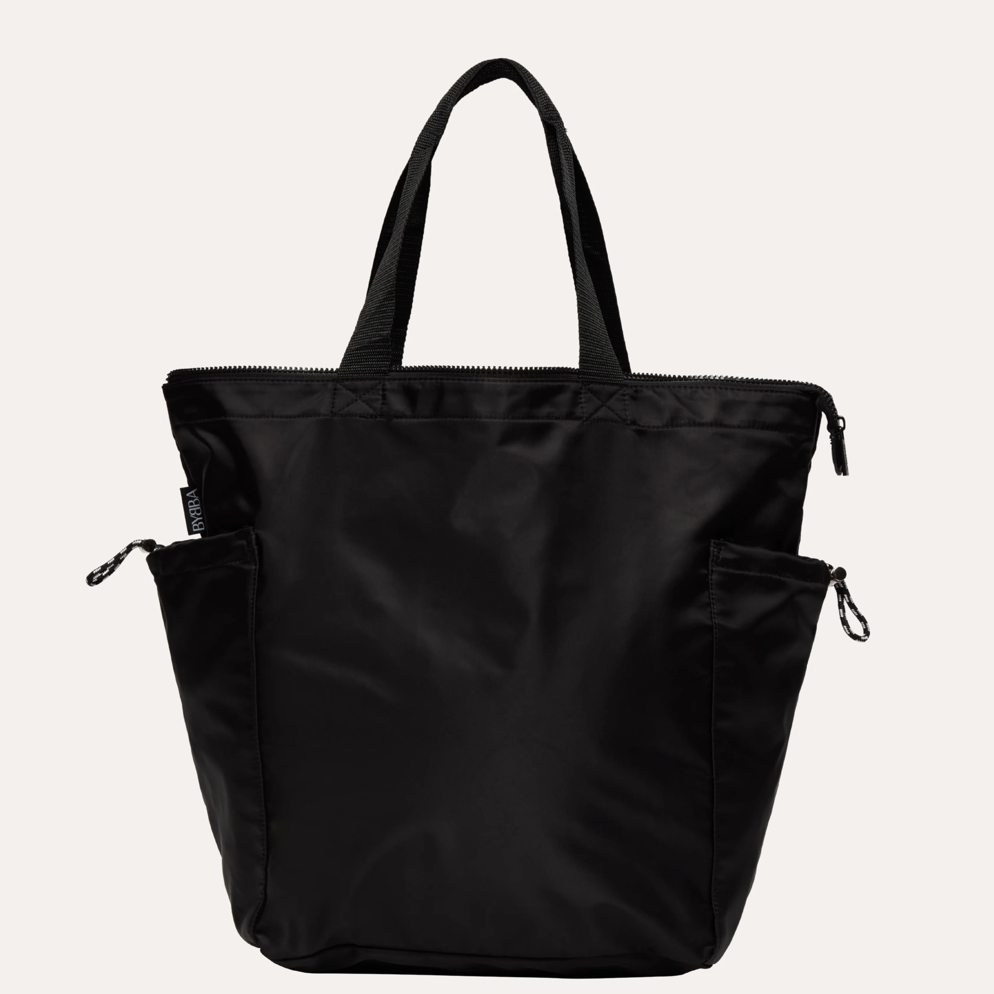 Ripple Tote Bag - Stingray Black - Recycled Nylon Zippered Tote - Image 2