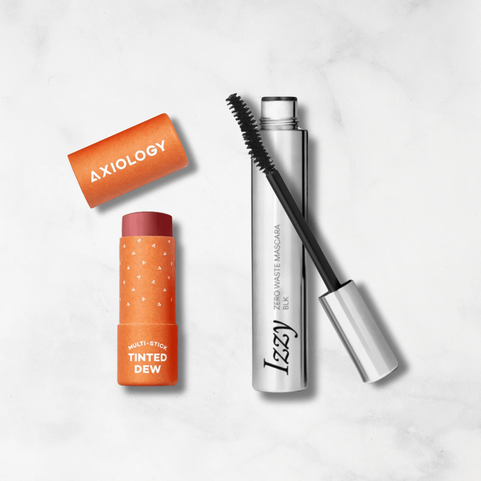 The Ultimate Zero-Waste Duo: Axiology Tinted Dew Stick & Izzy Mascara Bundle - Image 2