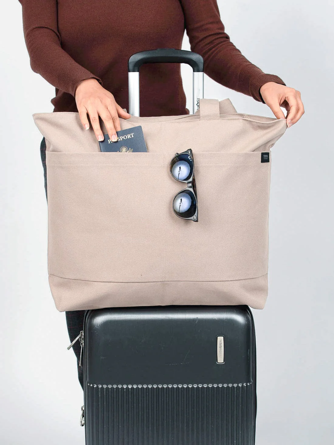 Tote Bag With Trolley Sleeve - Image 2