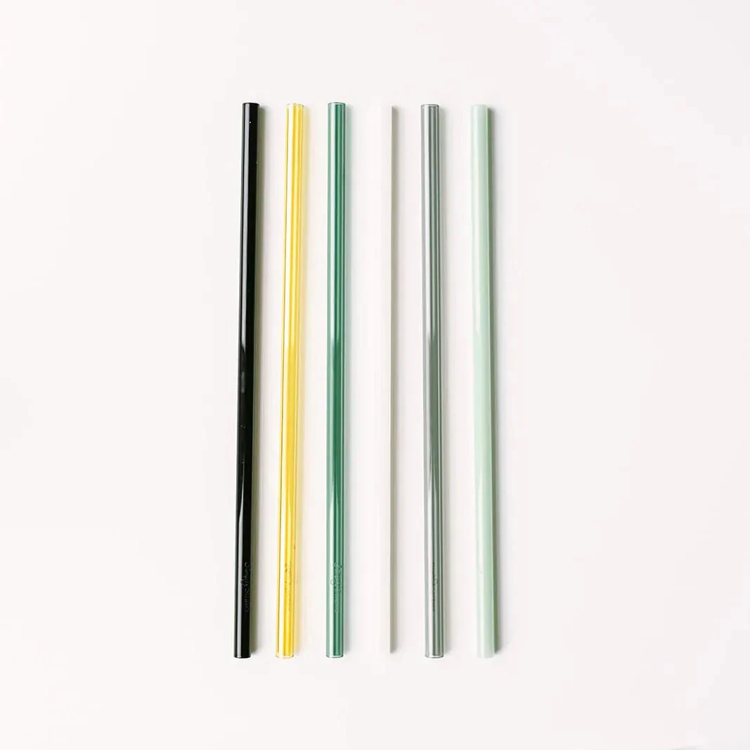 Tumbler 12" Glass Straw Set - Fjord Mist